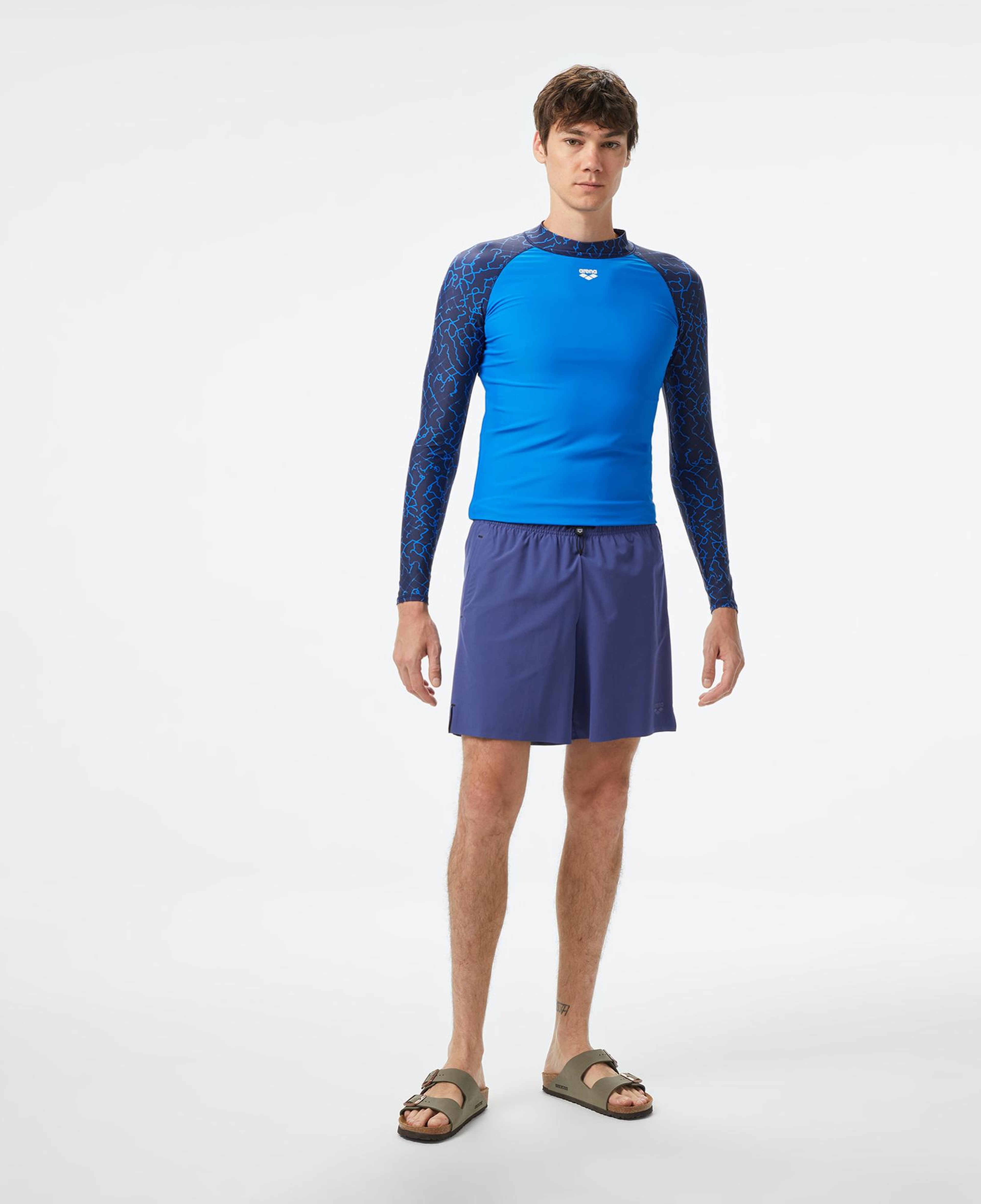 Arena Evo Beach Boxer Solid Erkek Mor Deniz Şortu