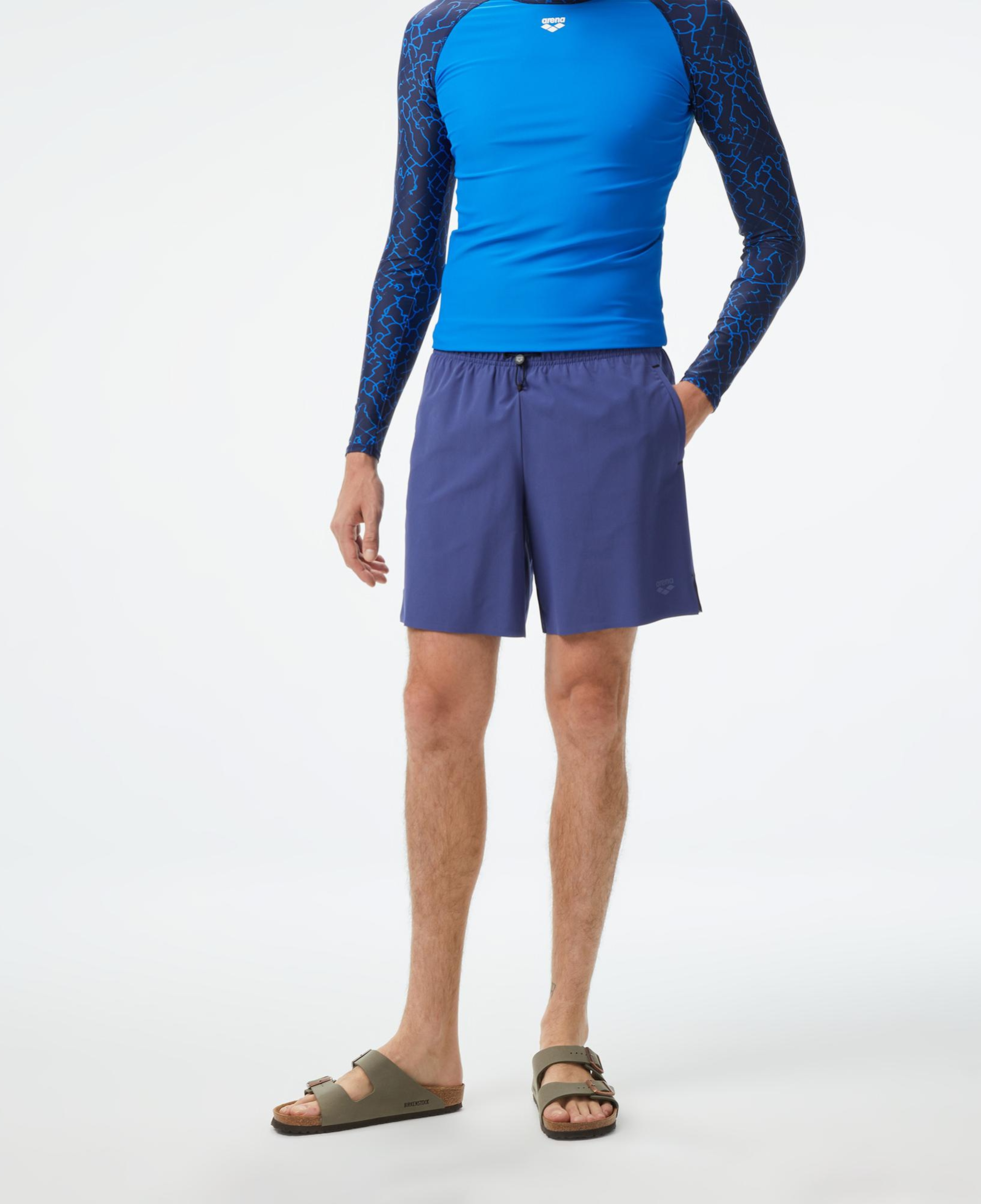 Arena Evo Beach Boxer Solid Erkek Mor Deniz Şortu