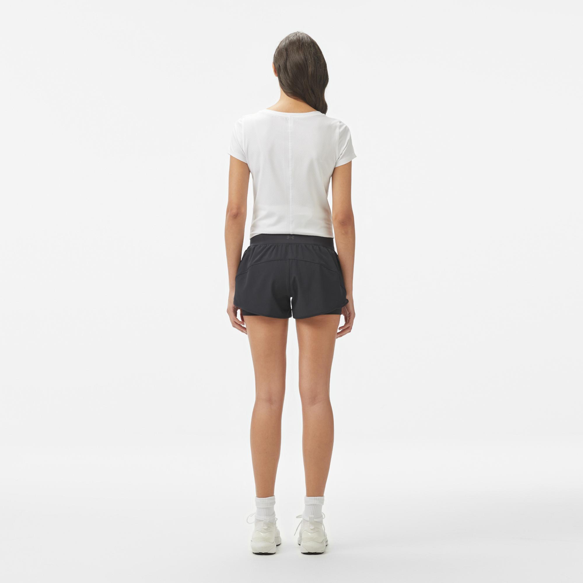 Under Armour Launch Pro 2in1 Kadın Siyah Antrenman Şortu