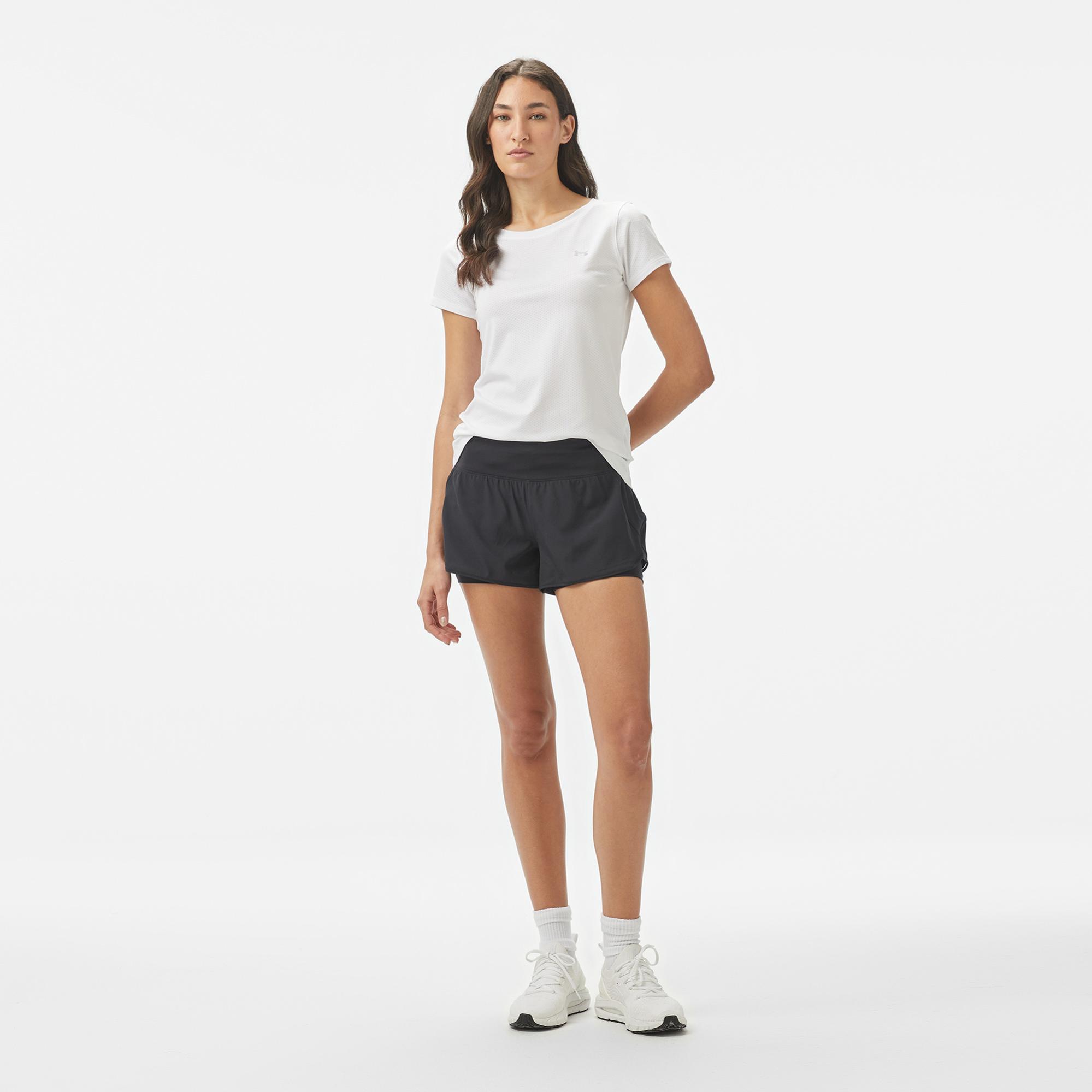 Under Armour Launch Pro 2in1 Kadın Siyah Antrenman Şortu