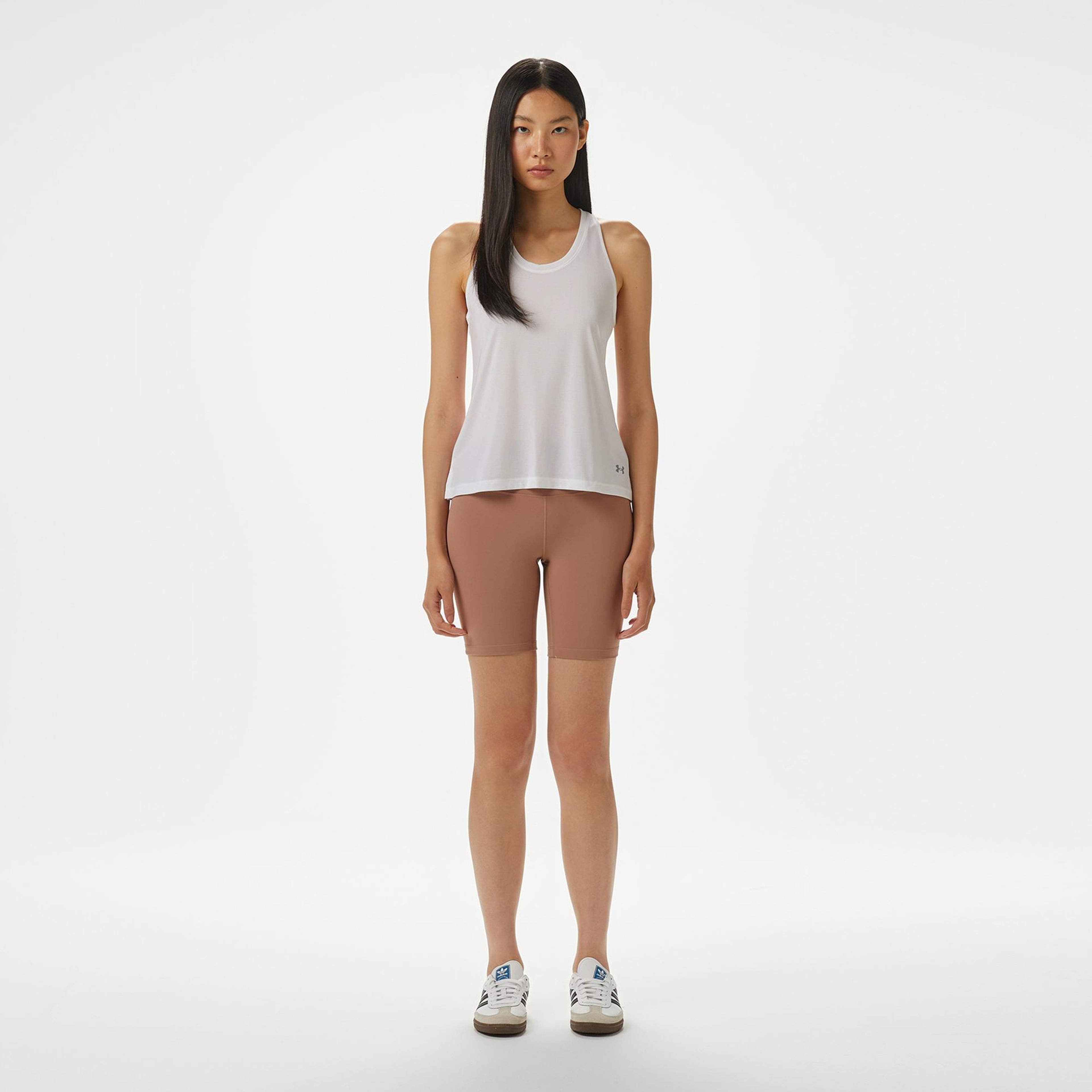 Under Armour Launch Singlet Kadın Beyaz Koşu Atlet