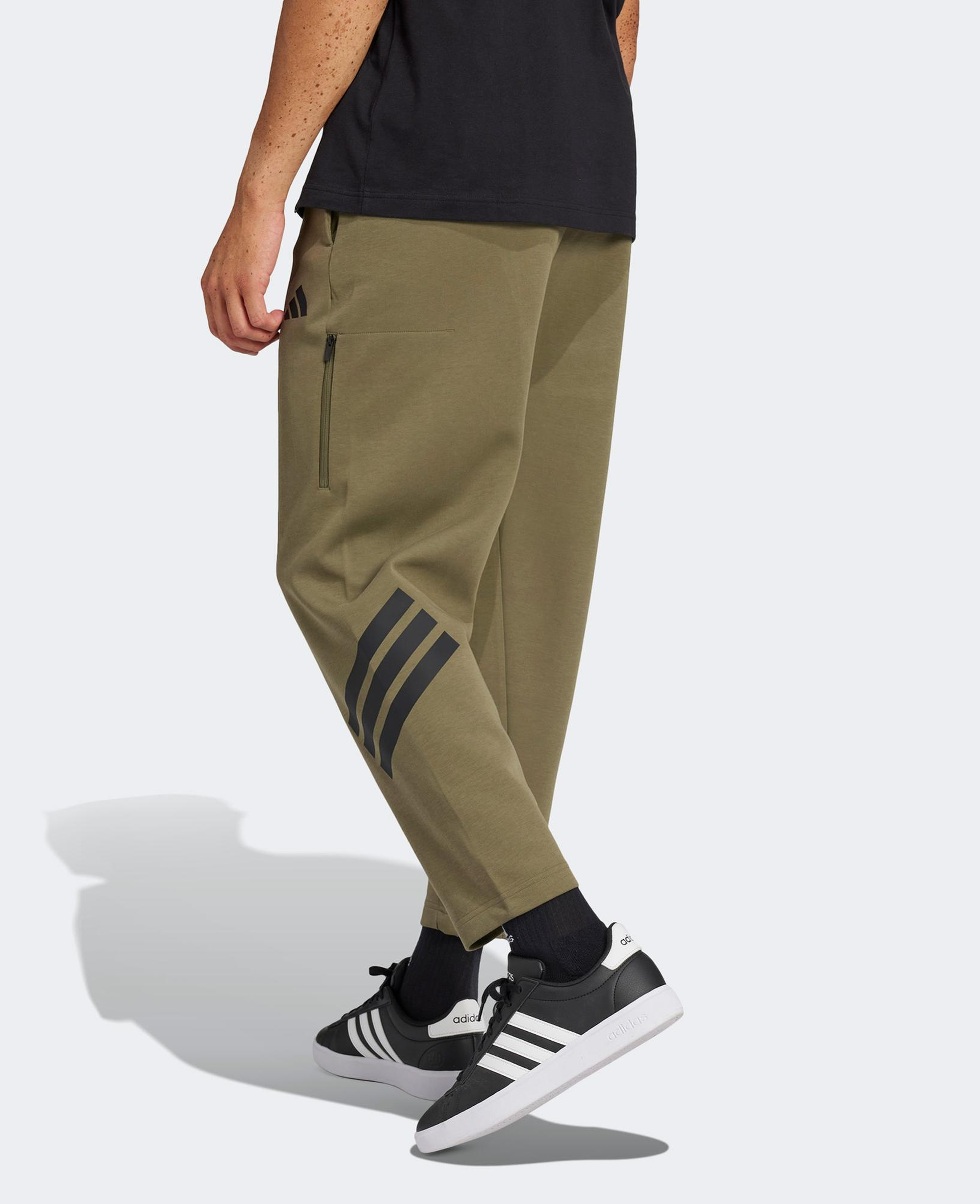 adidas Future Icons 3 Stripes Pocket Erkek Haki Eşofman Altı