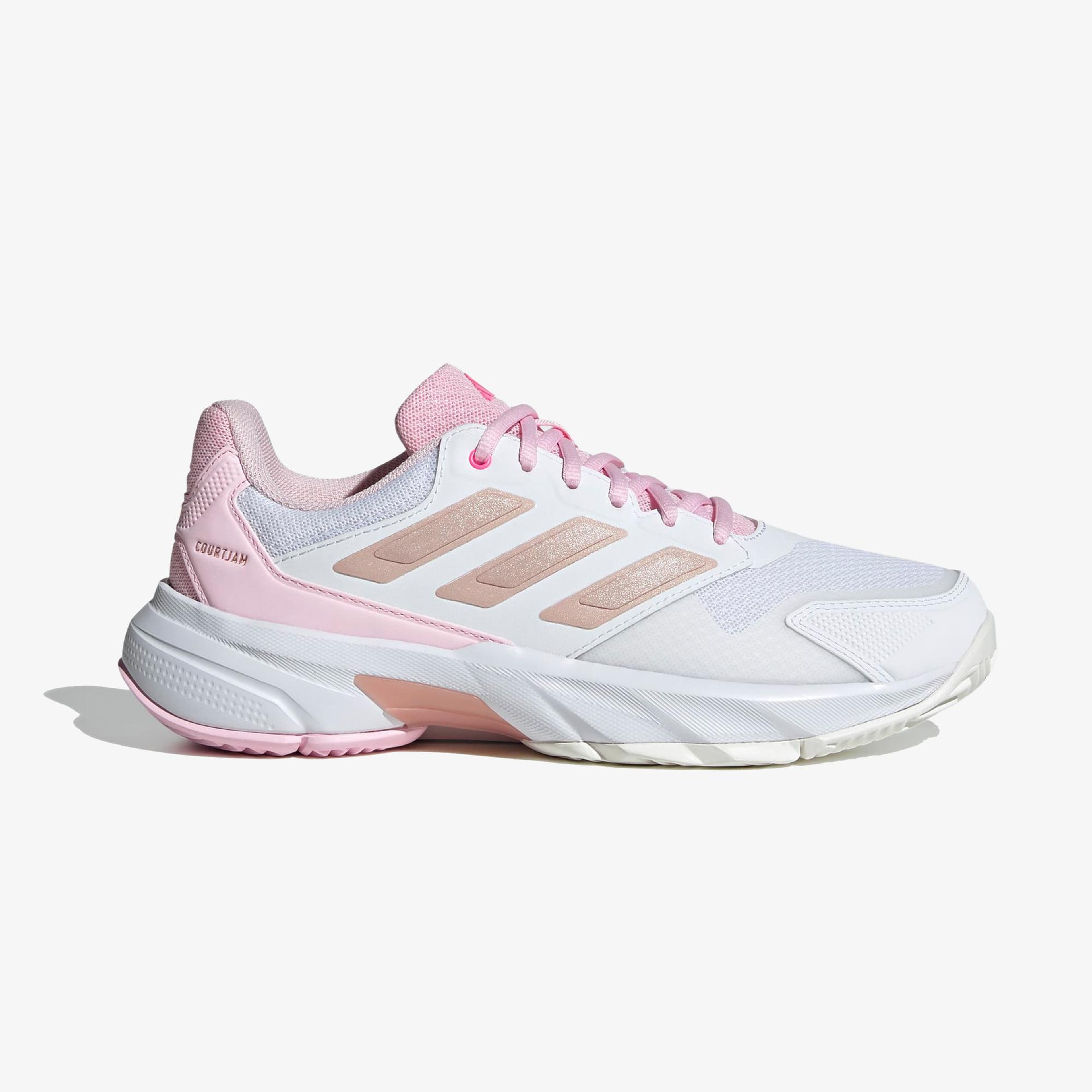 adidas Courtjam Control 3 Kadın Beyaz Tenis Ayakkabısı