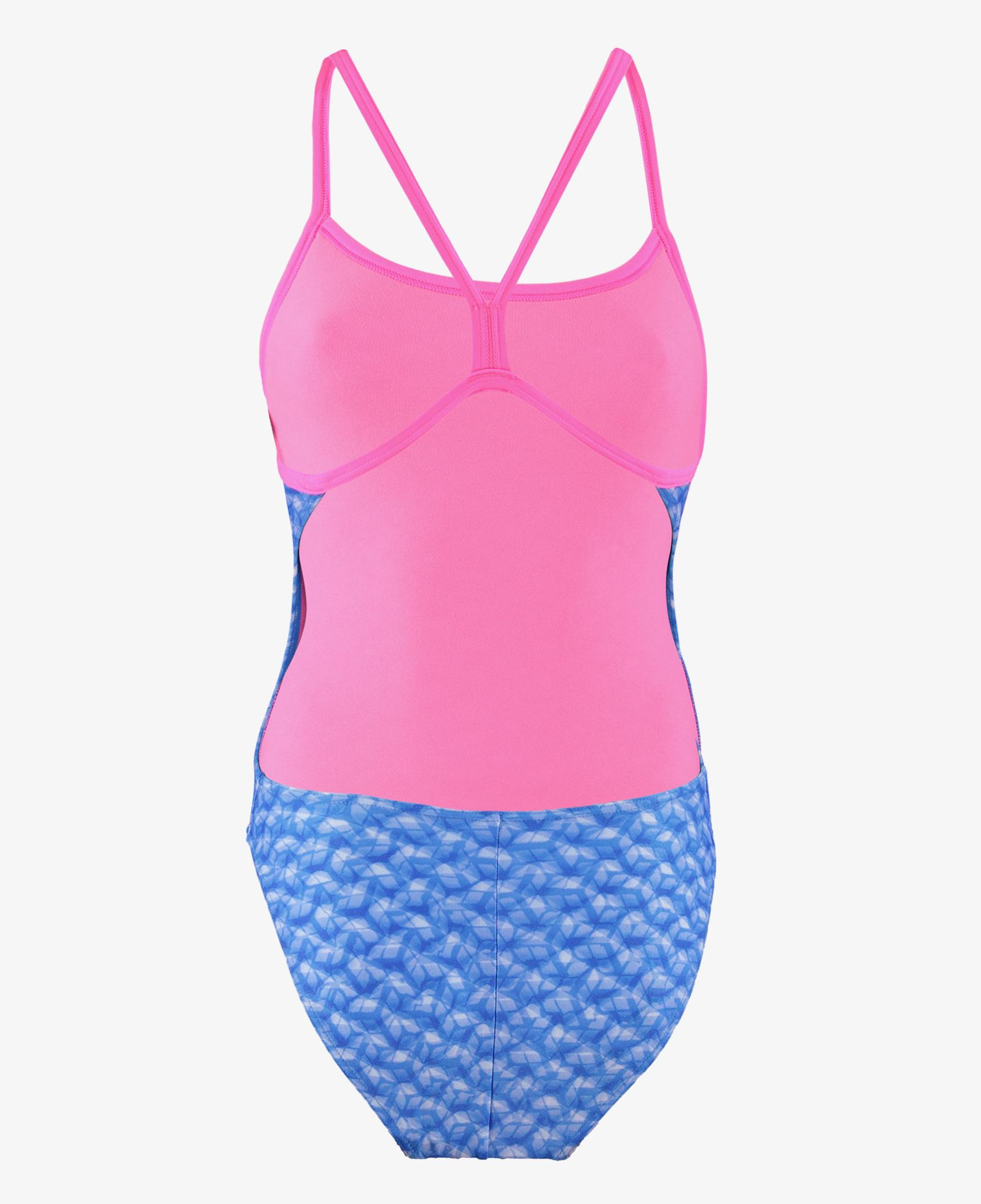 Arena Monogram suit Challenge Back Kadın Mavi Mayo