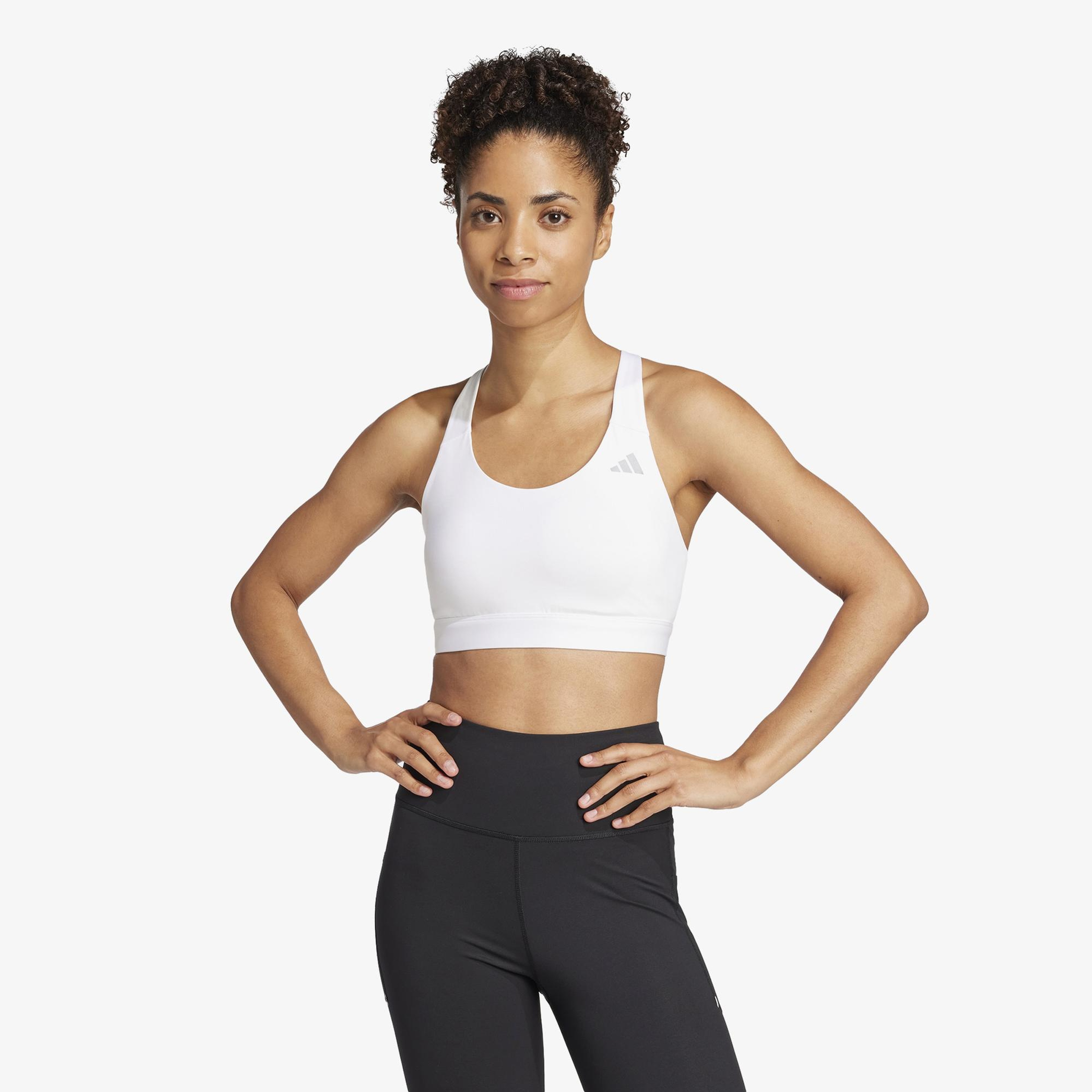 adidas Ultimate Run High Support Kadın Beyaz Antrenman Bra