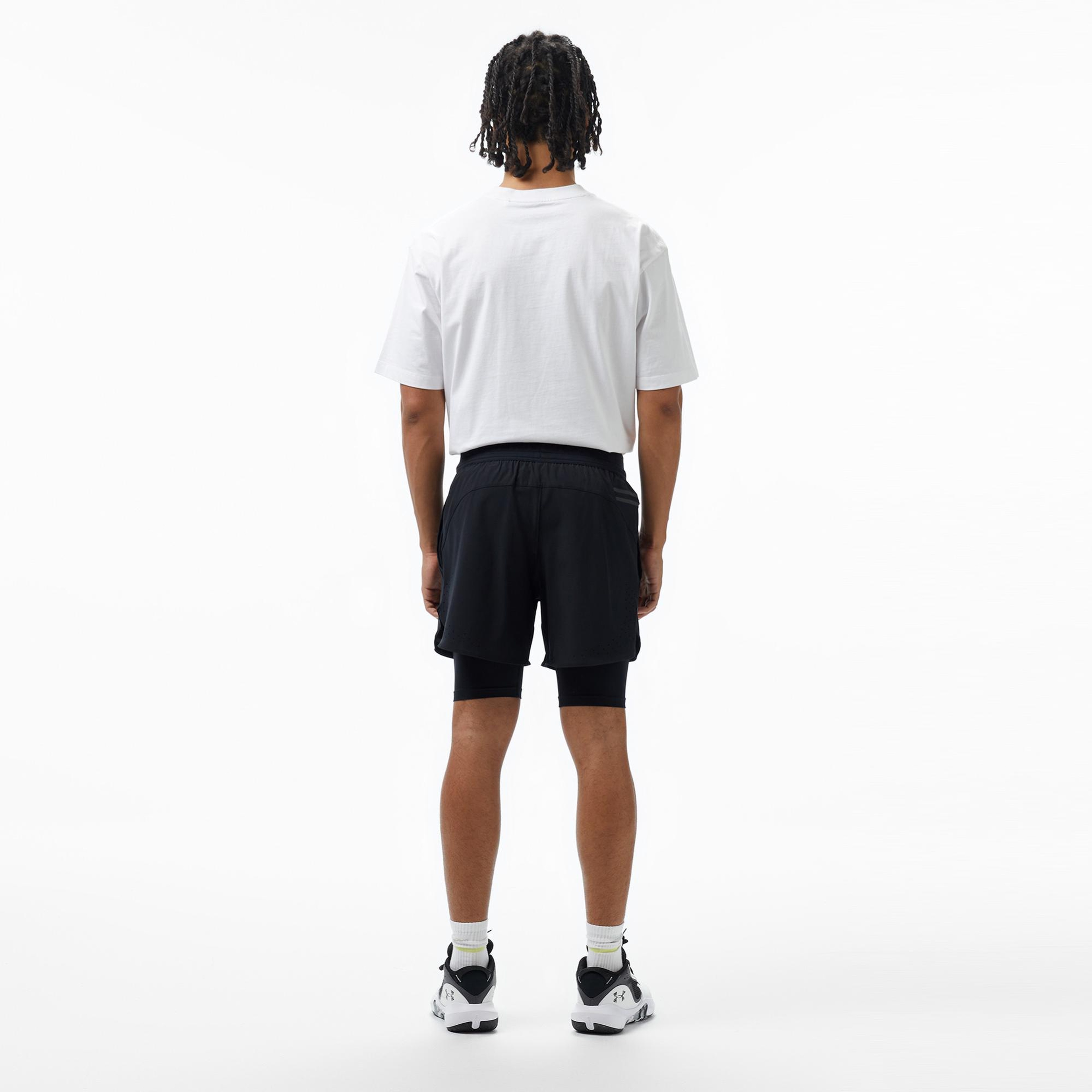 Under Armour Vanish Elite 2in1 Erkek Siyah Antrenman Şortu