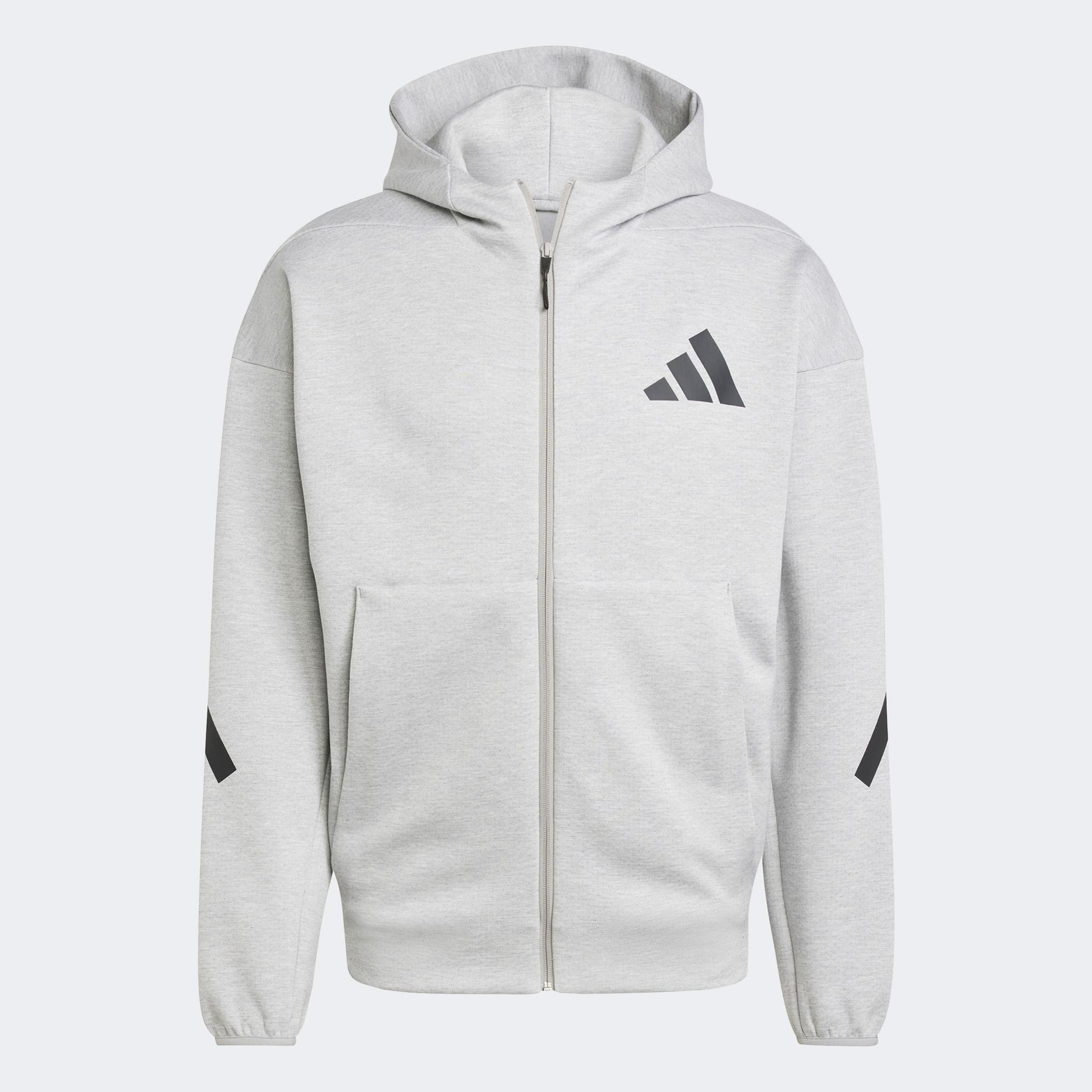 adidas Z.N.E. Full Zip Erkek Gri Eşofman Üstü