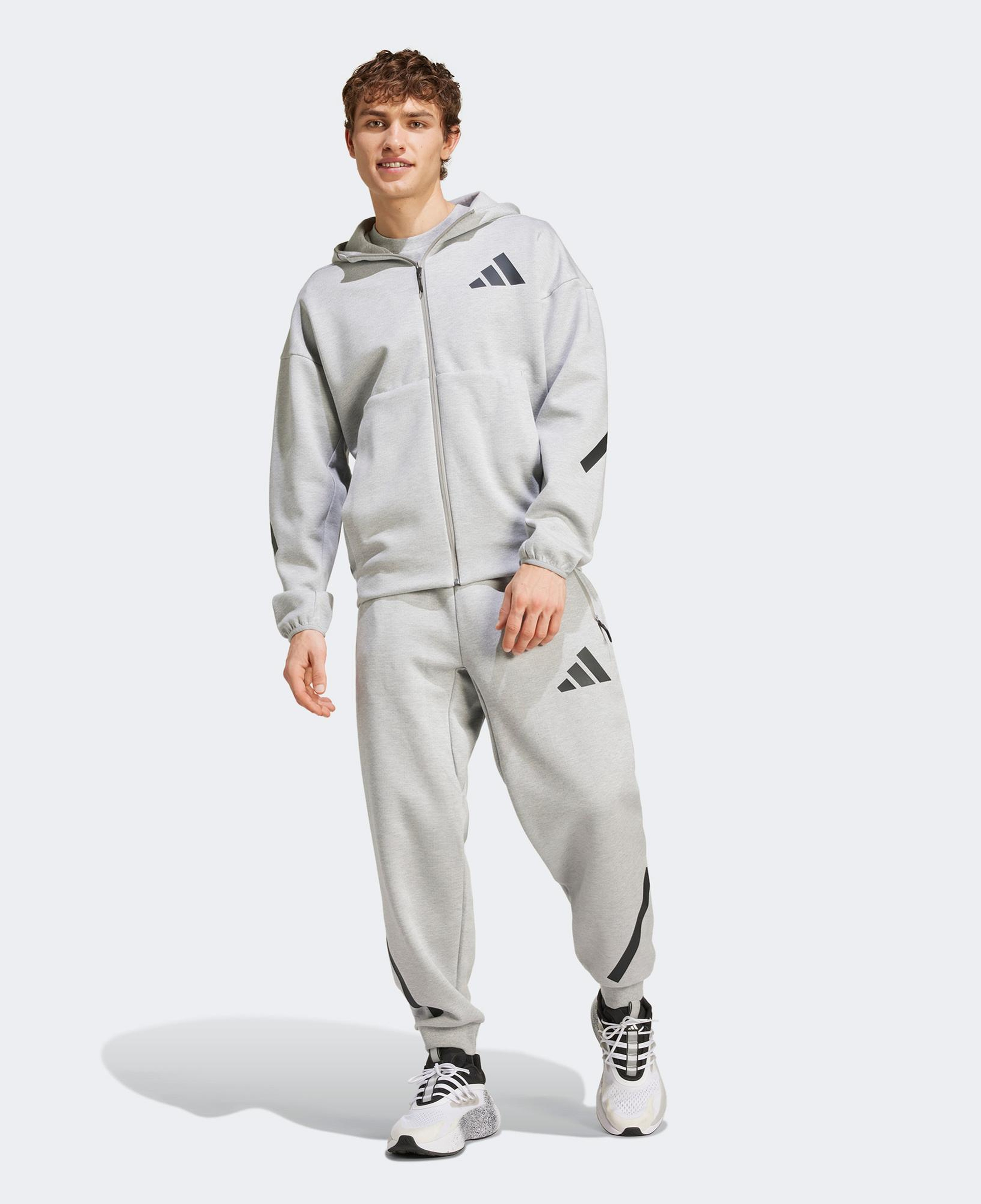 adidas Z.N.E. Full Zip Erkek Gri Eşofman Üstü