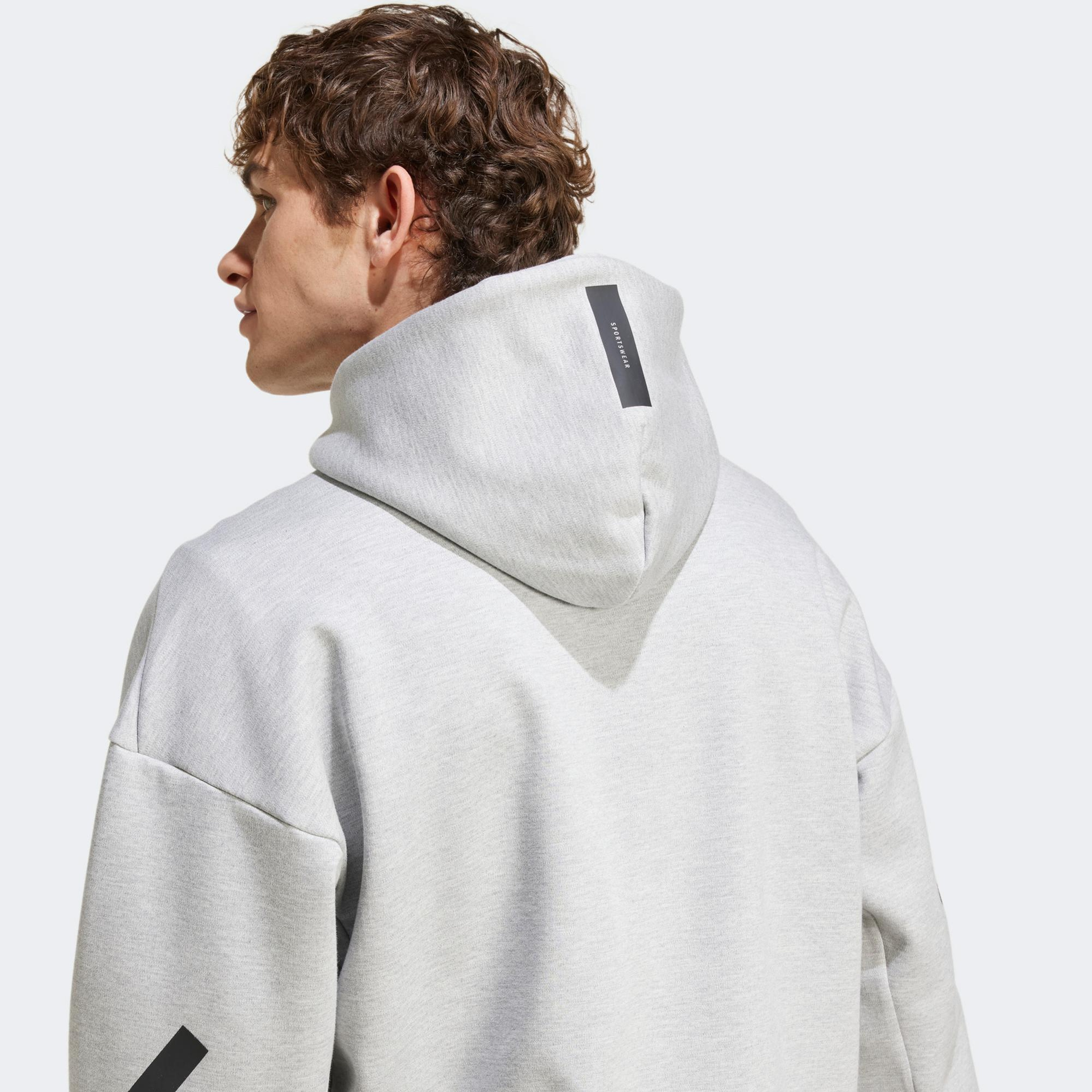 adidas Z.N.E. Full Zip Erkek Gri Eşofman Üstü