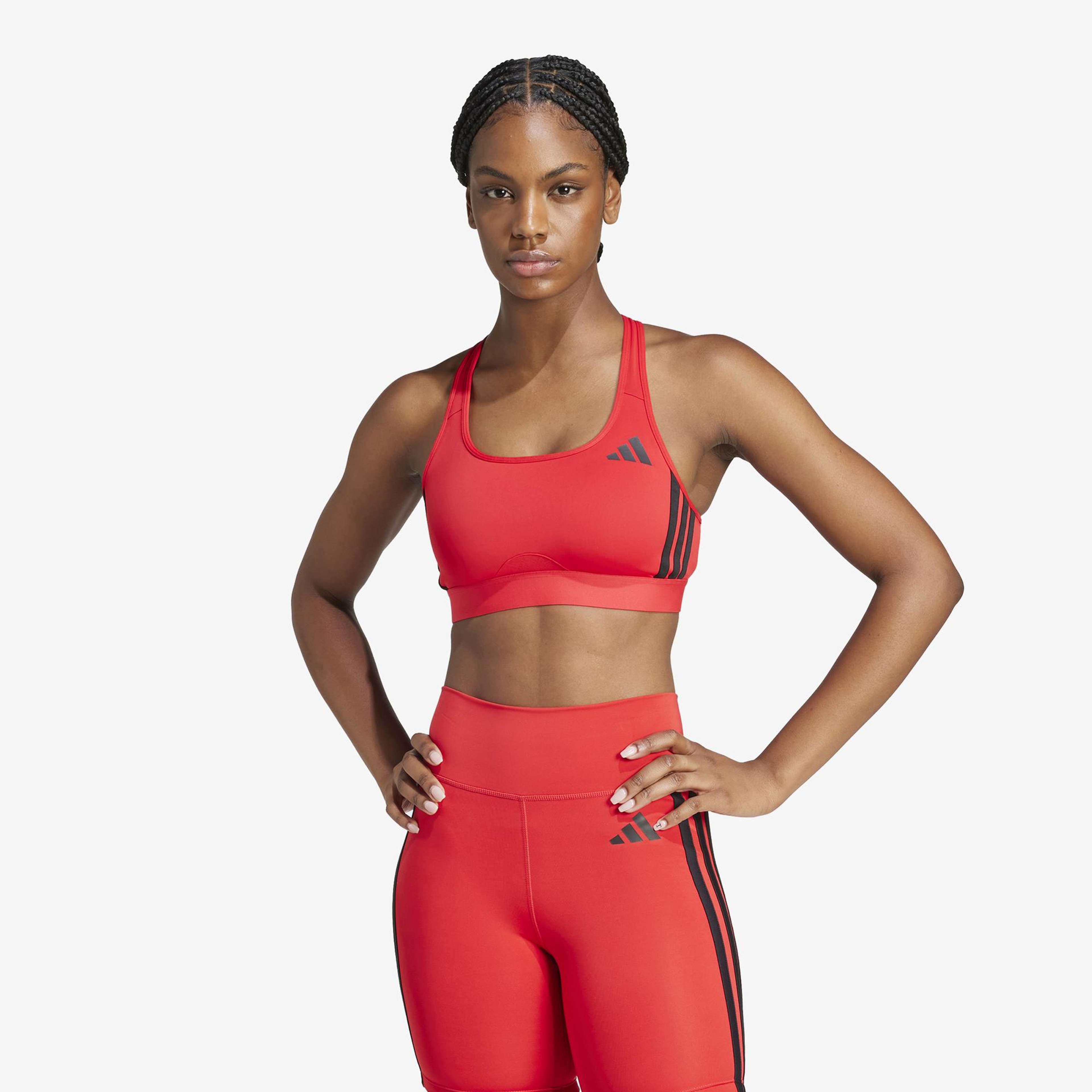 adidas Powerreact Train Kadın Kırmızı Antrenman Bra