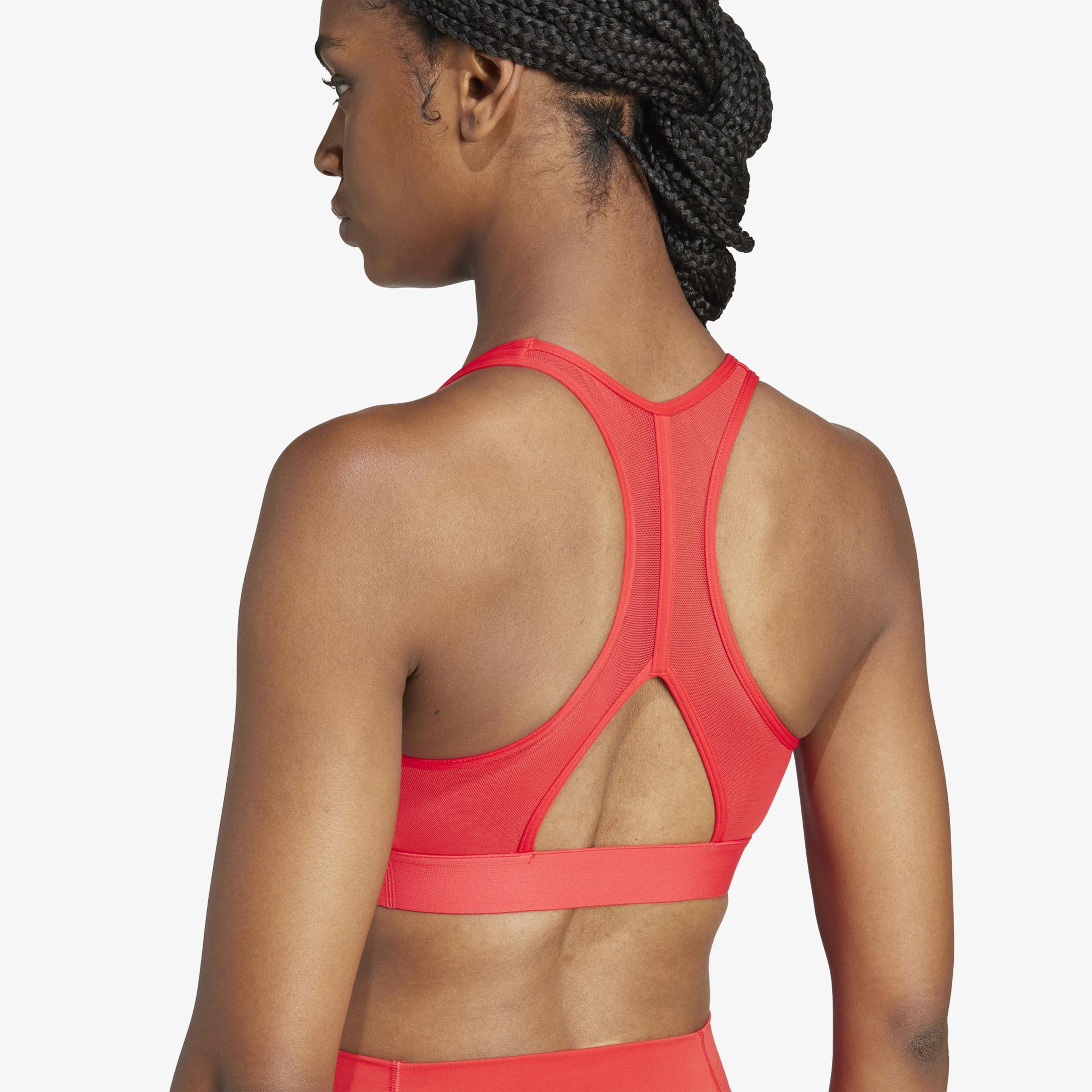adidas Powerreact Train Kadın Kırmızı Antrenman Bra