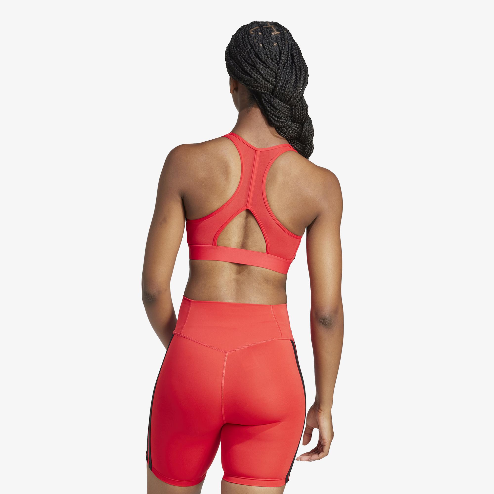 adidas Powerreact Train Kadın Kırmızı Antrenman Bra