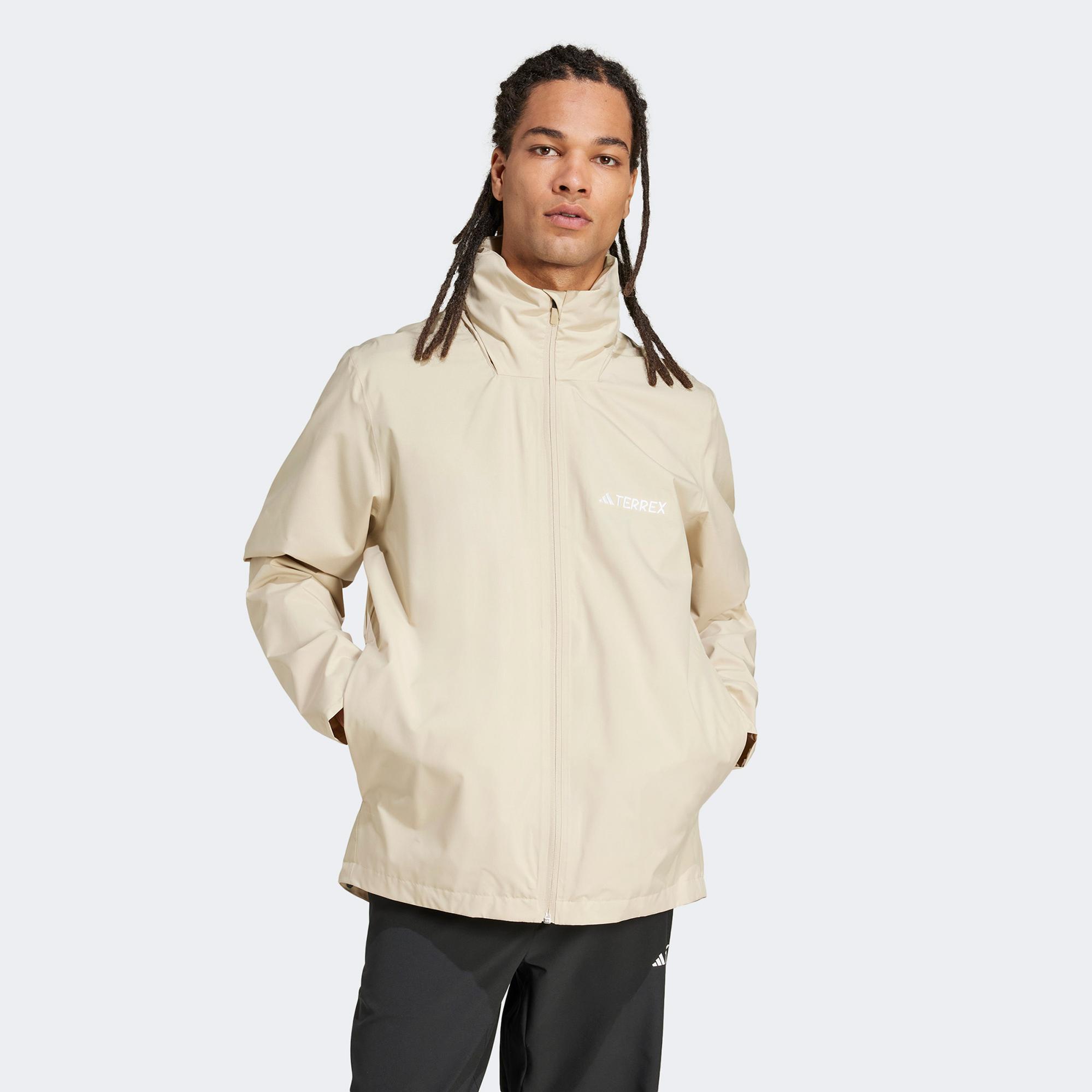 adidas Multi Essentials 2L Erkek Bej Yağmurluk