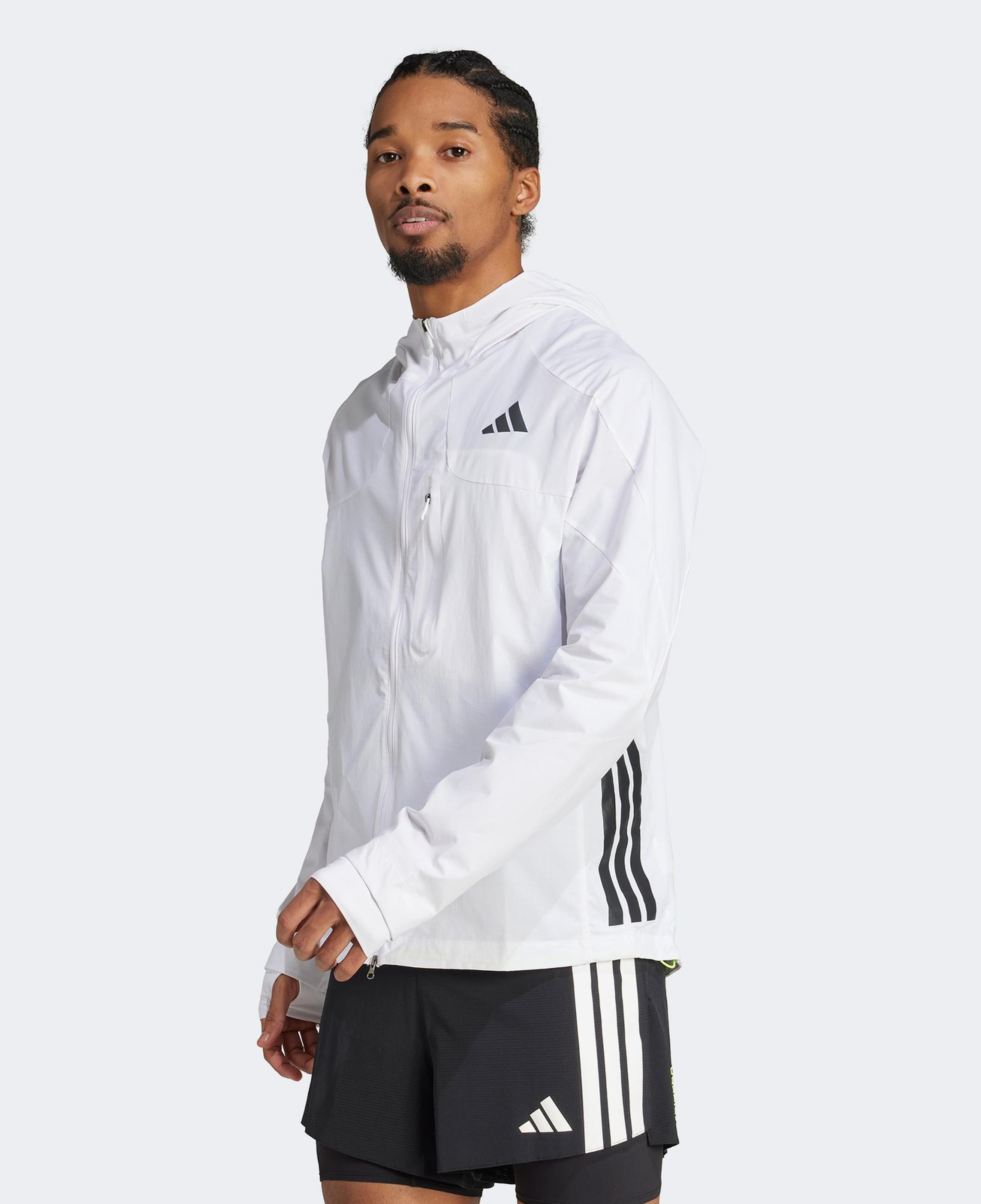 adidas Adizero Erkek Beyaz Koşu Rüzgarlık