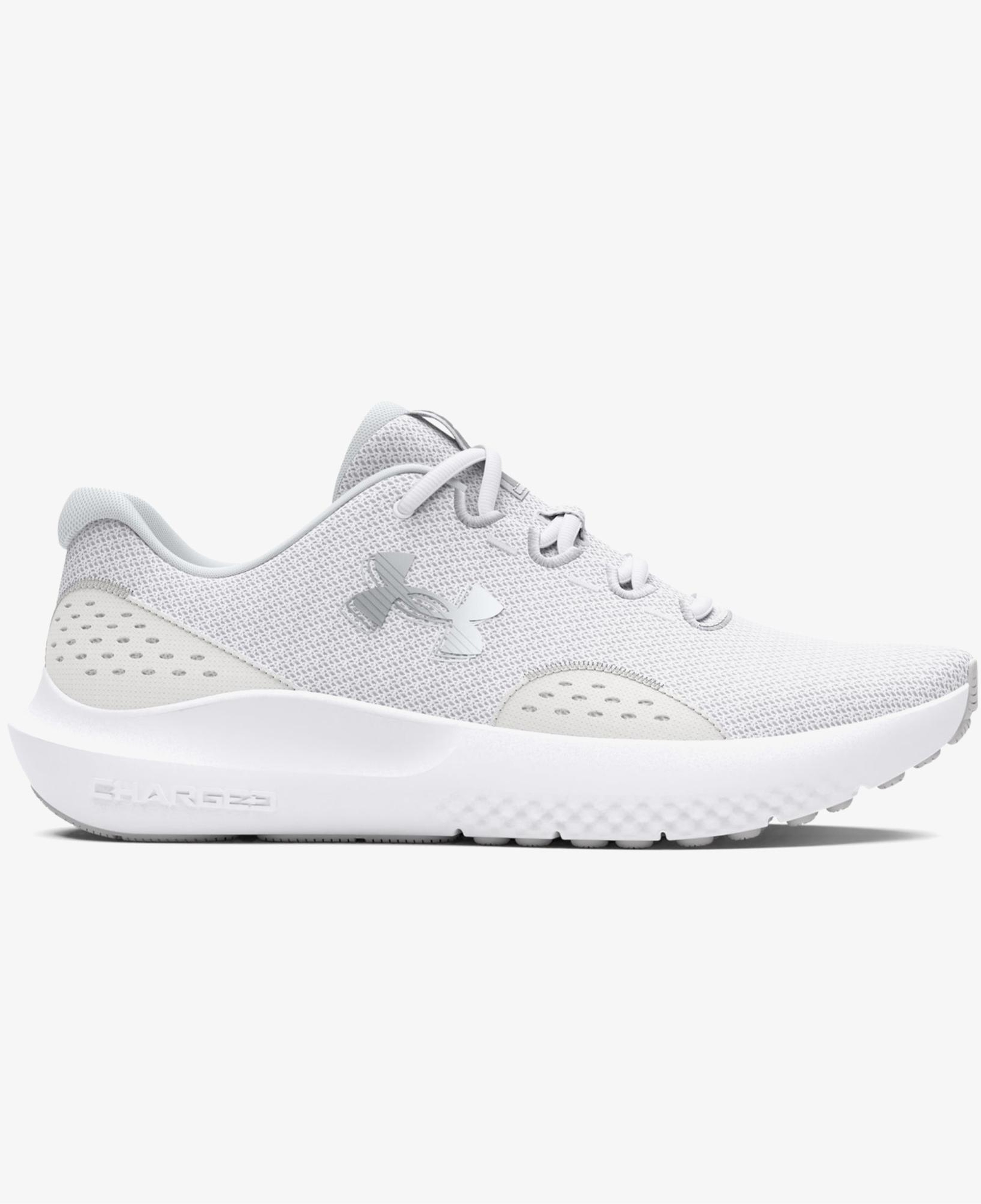 Under Armour Charged Surge 4 Kadın Beyaz Koşu Ayakkabısı