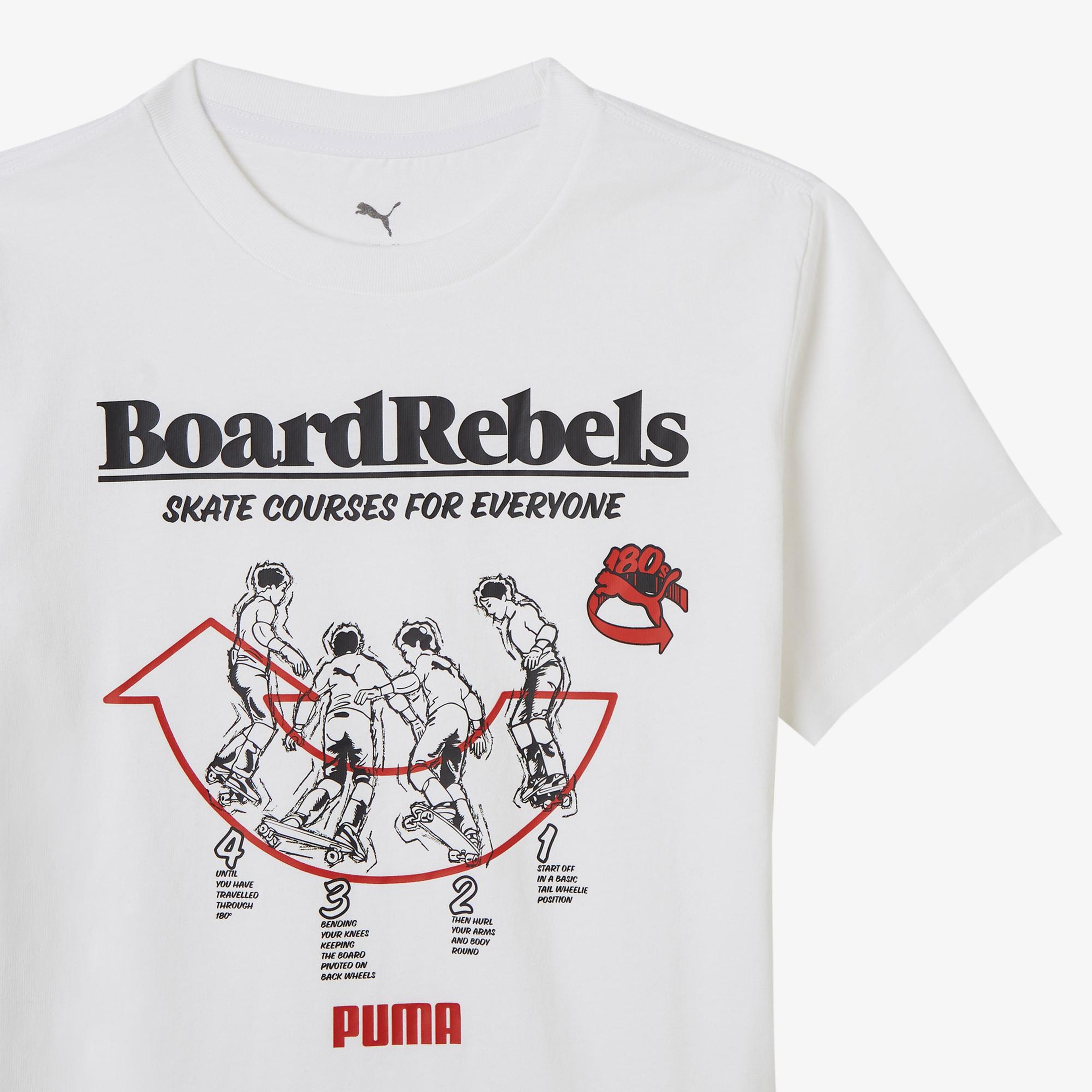 Puma Mid 90s Grapgic Çocuk Beyaz T-Shirt