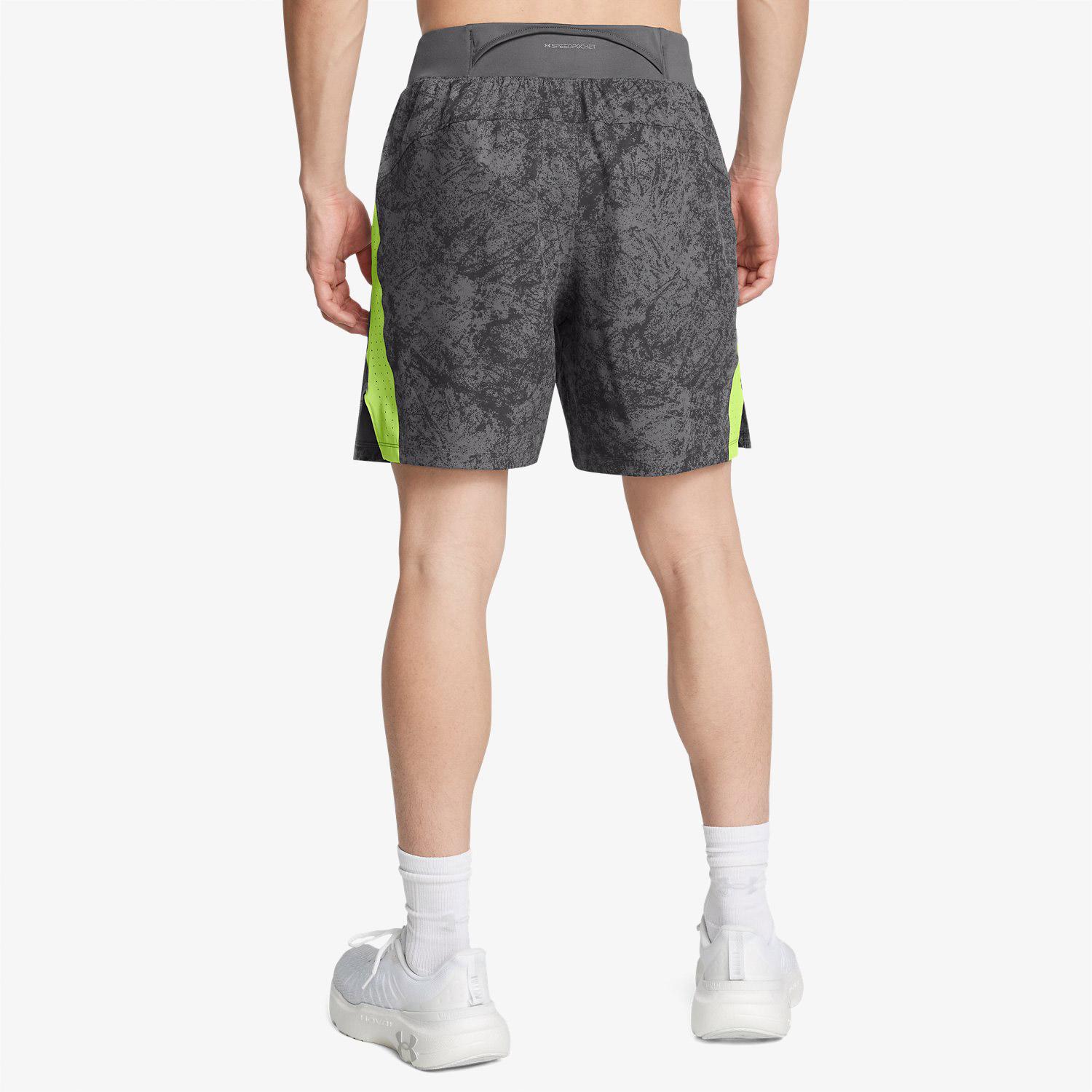 Under Armour Launch Pro Erkek Gri Koşu Şortu