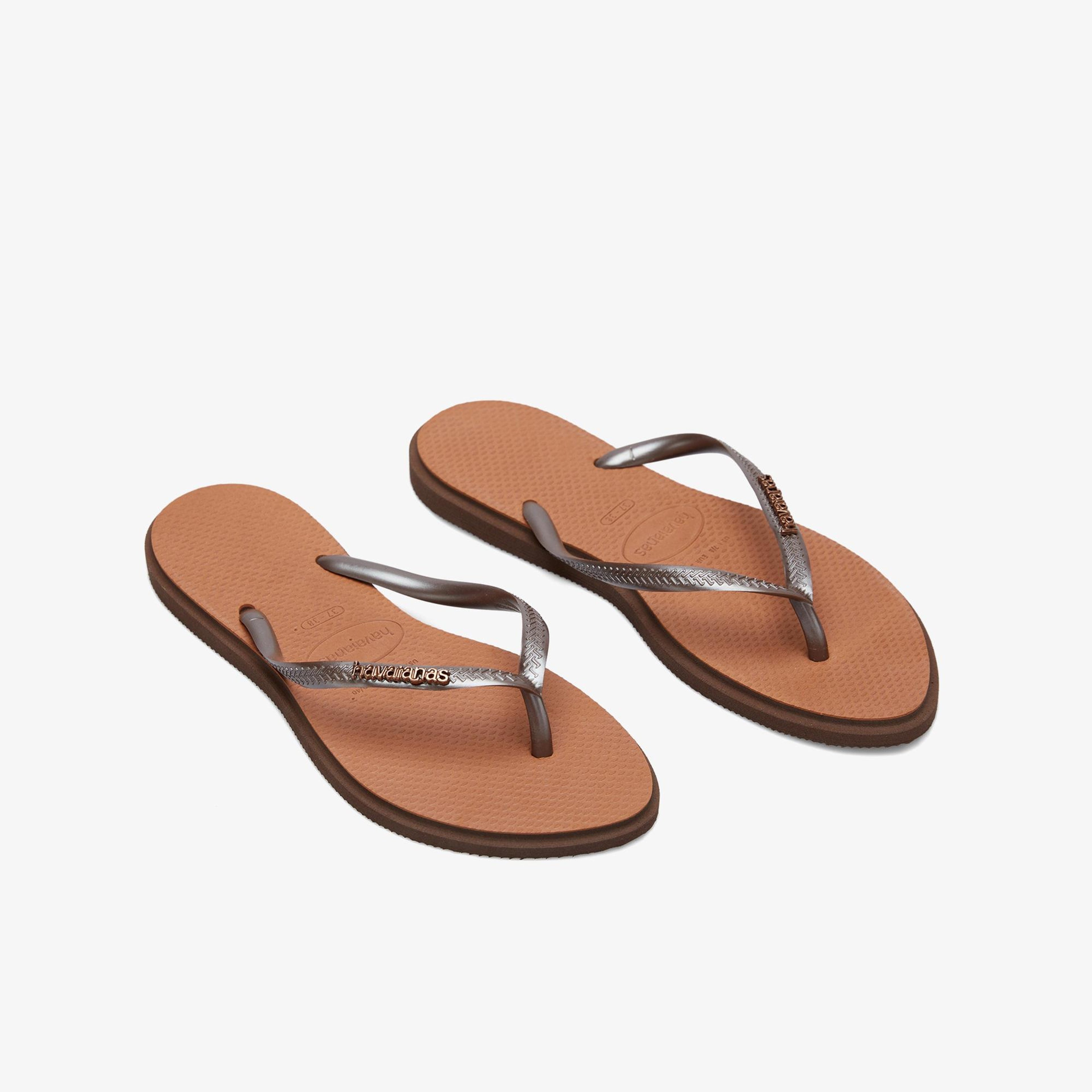 Havaianas Slim Point Unisex Kahverengi Terlik
