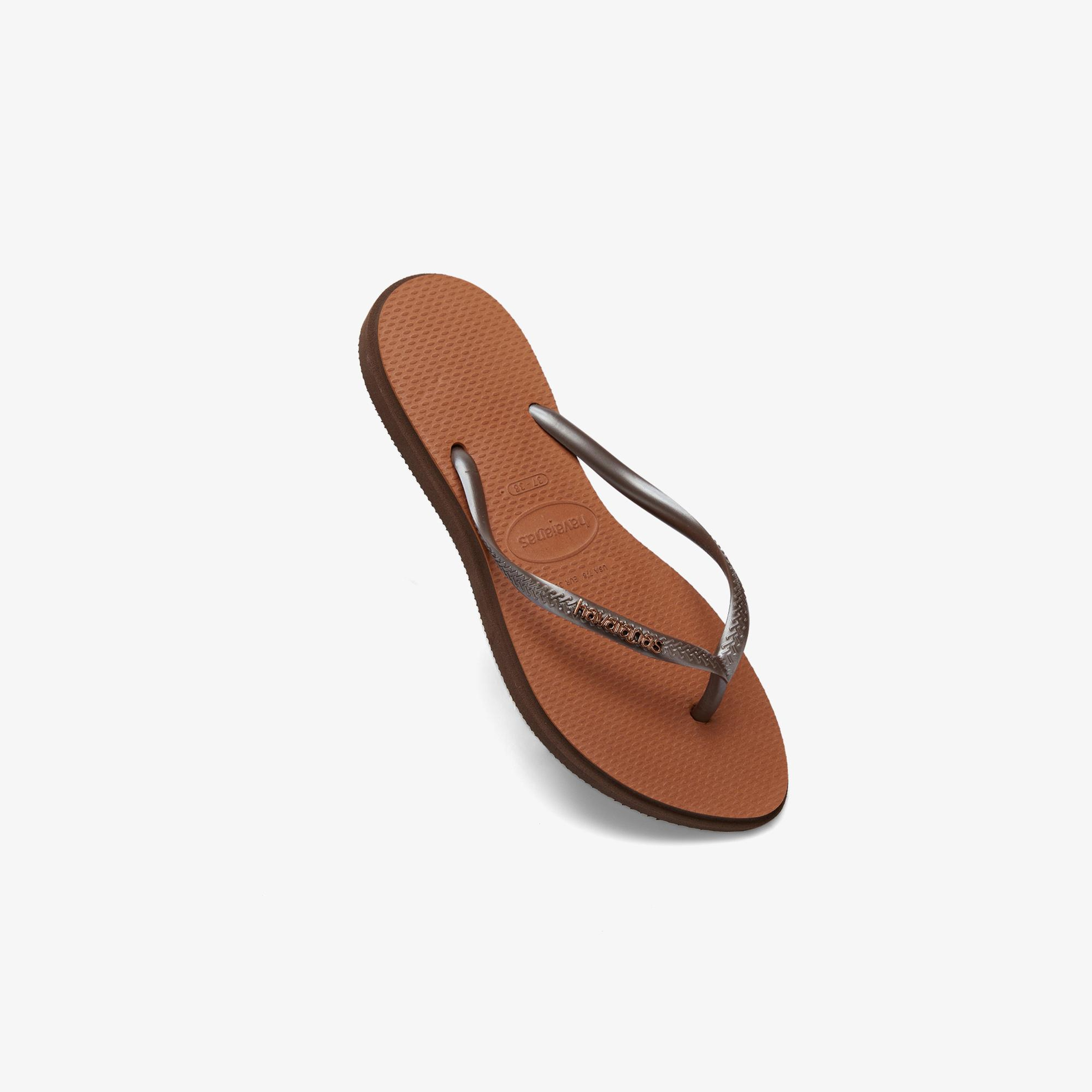 Havaianas Slim Point Unisex Kahverengi Terlik