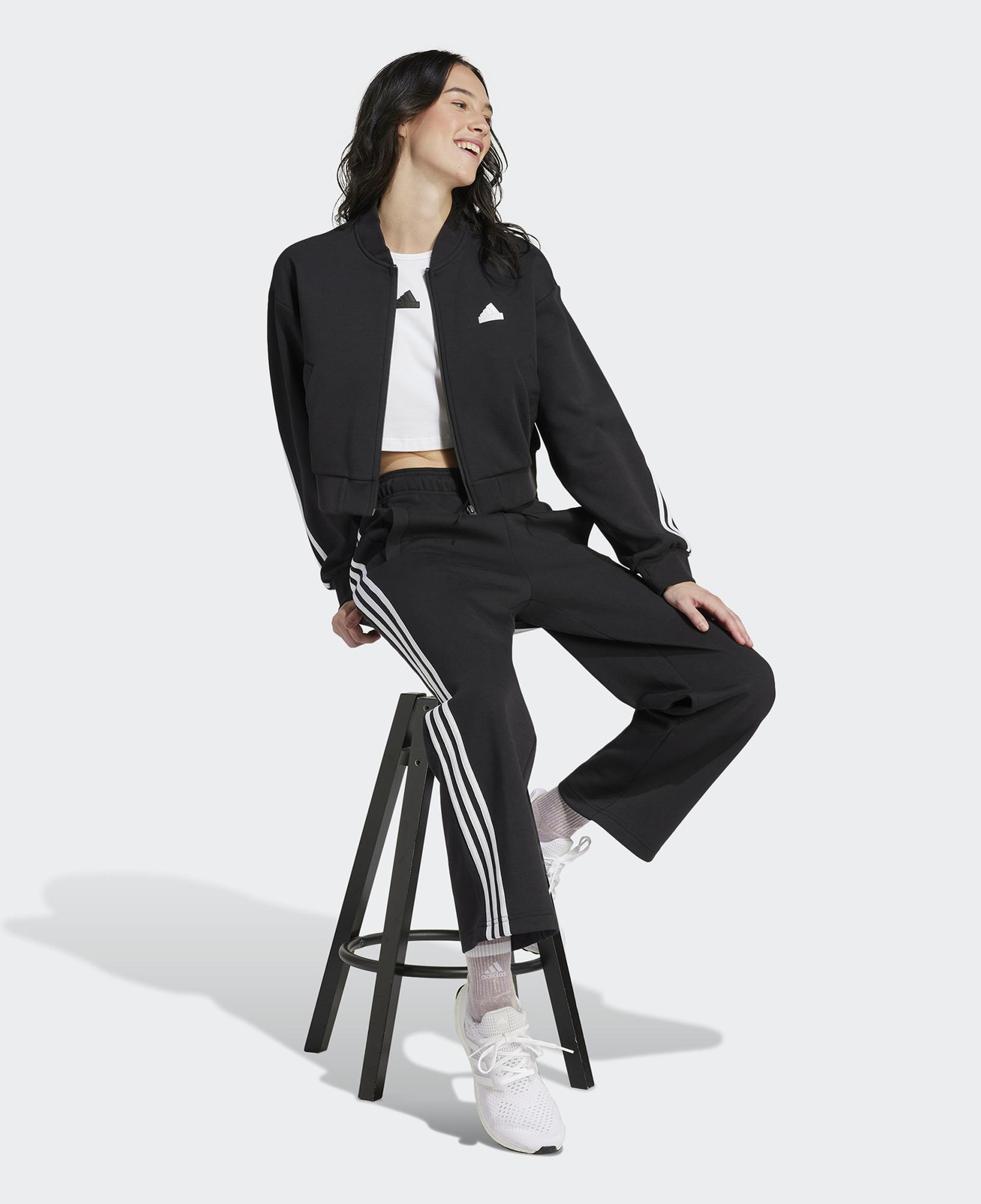 adidas Future Icons 3-Stripes Kadın Siyah Günlük Eşofman Altı