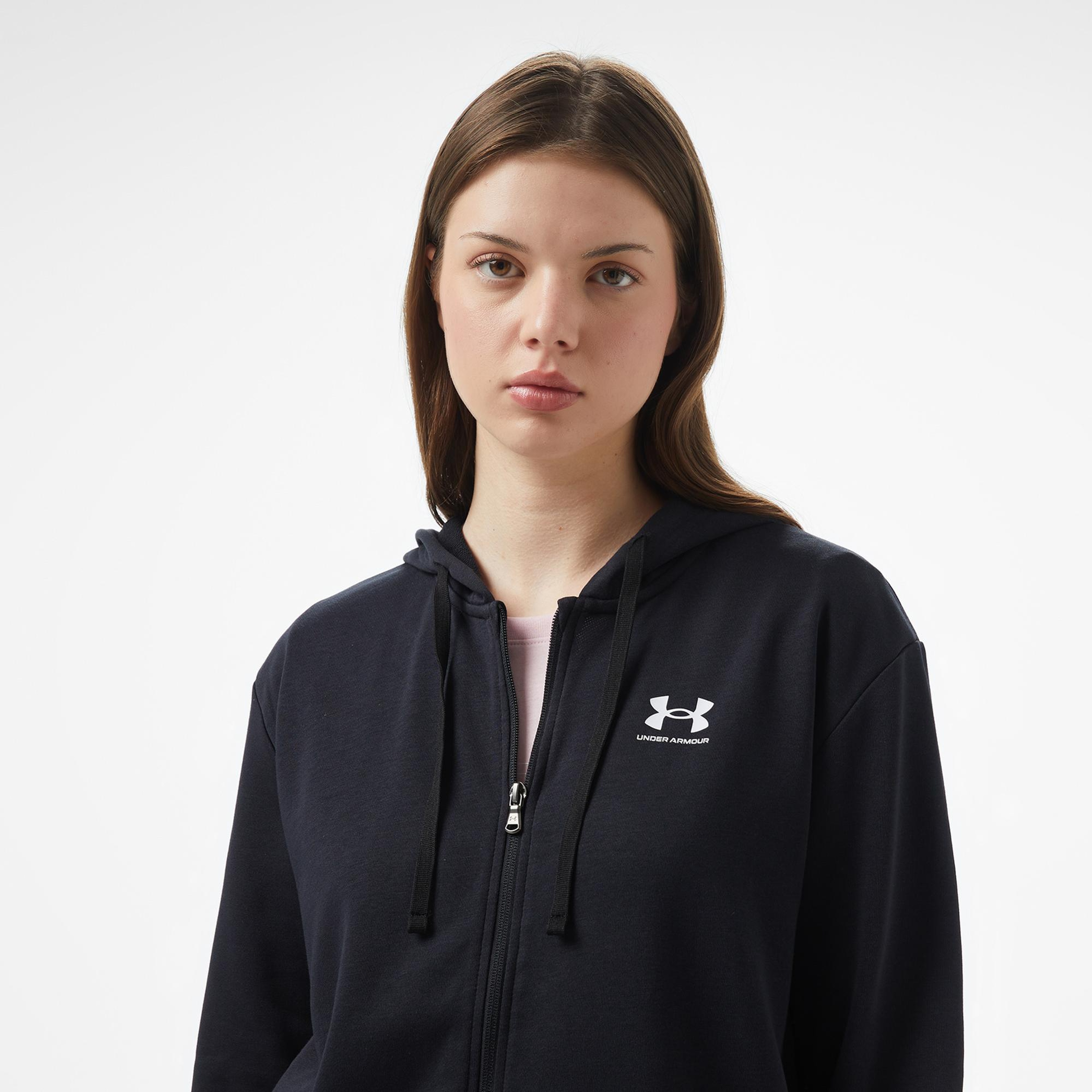 Under Armour Rival Terry Fz Kadın Siyah Ceket