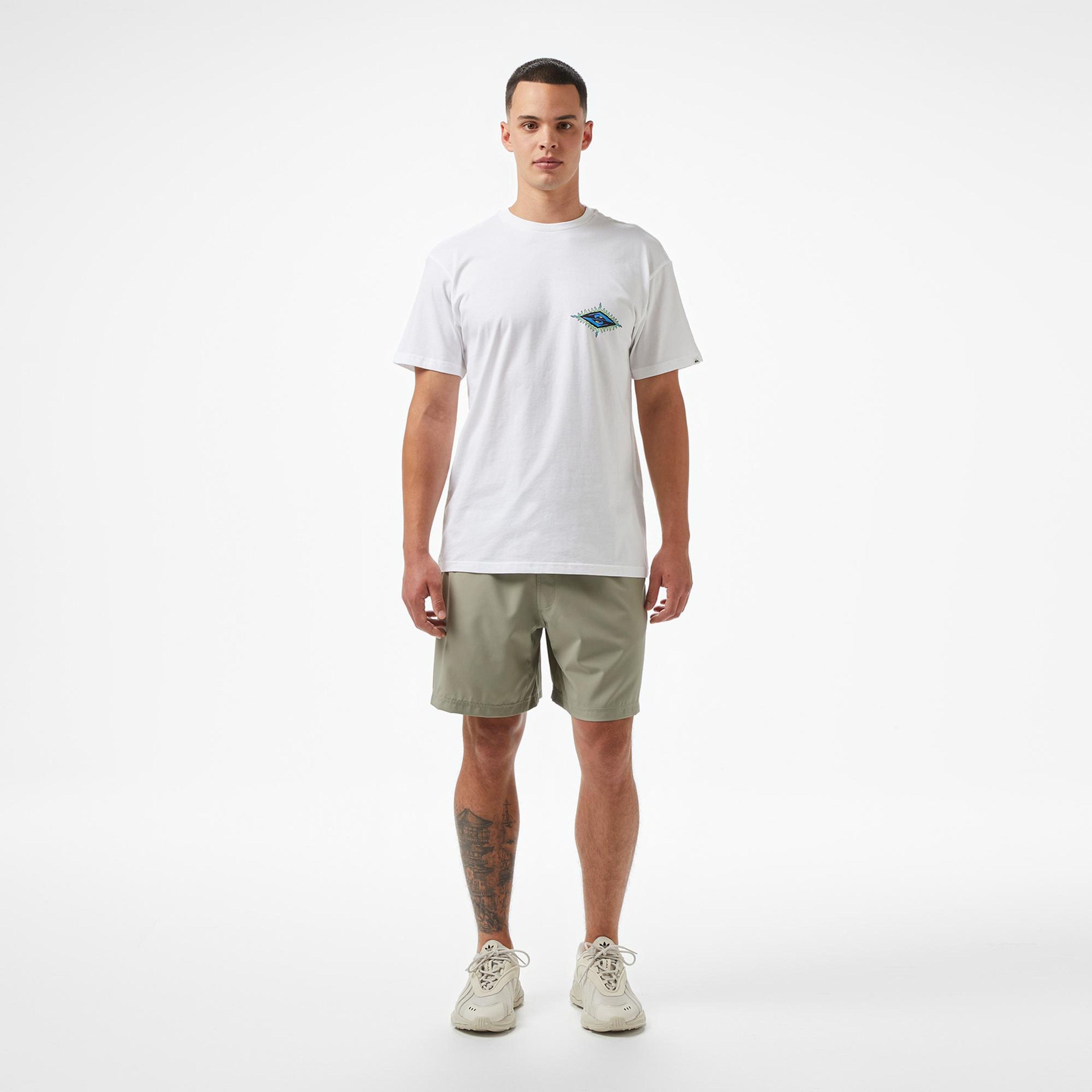 Quiksilver Ev Beach Blast Ss Erkek Beyaz T-Shirt