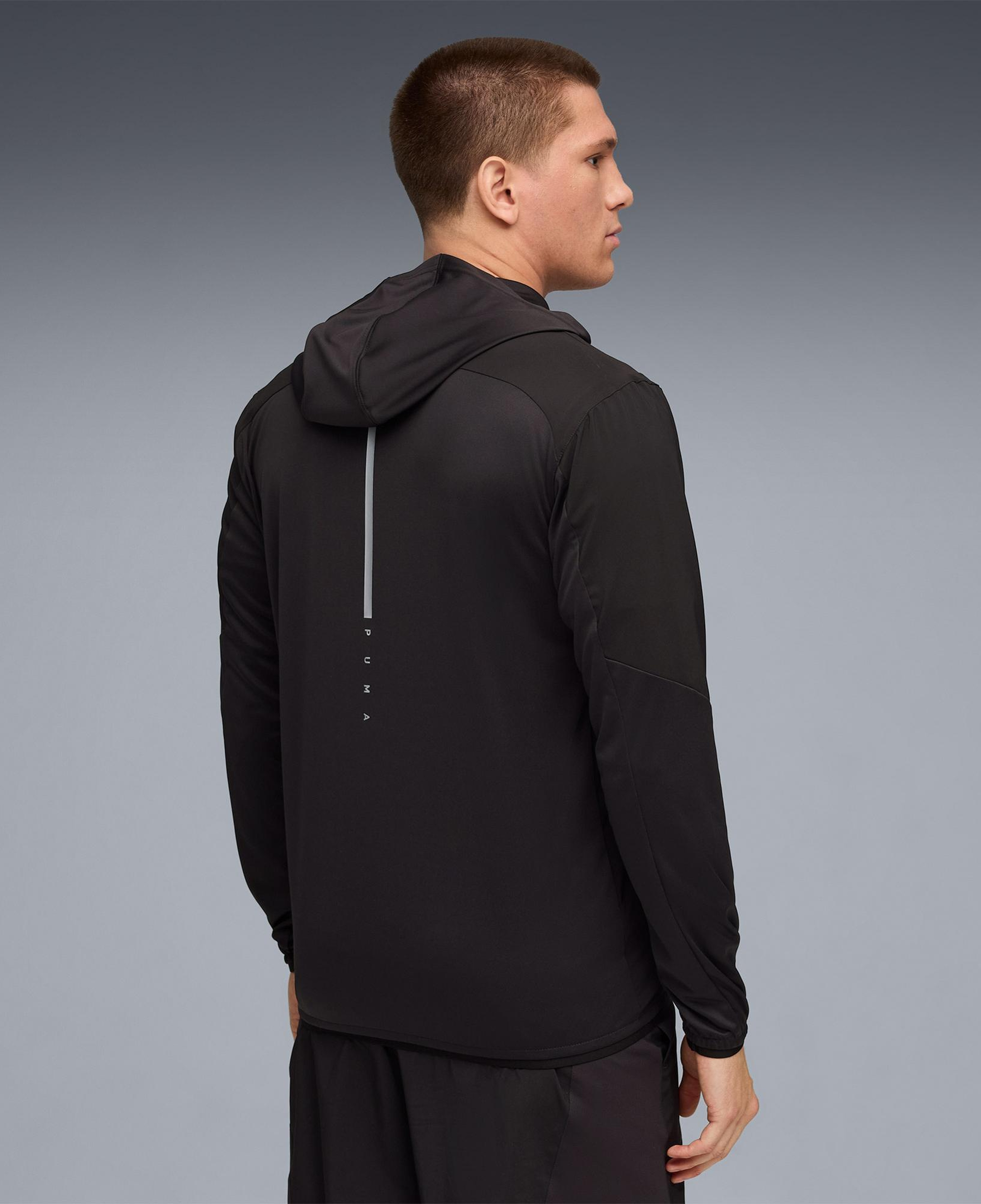 Puma Flex Fabric Mix Erkek Siyah Antrenman Ceketi