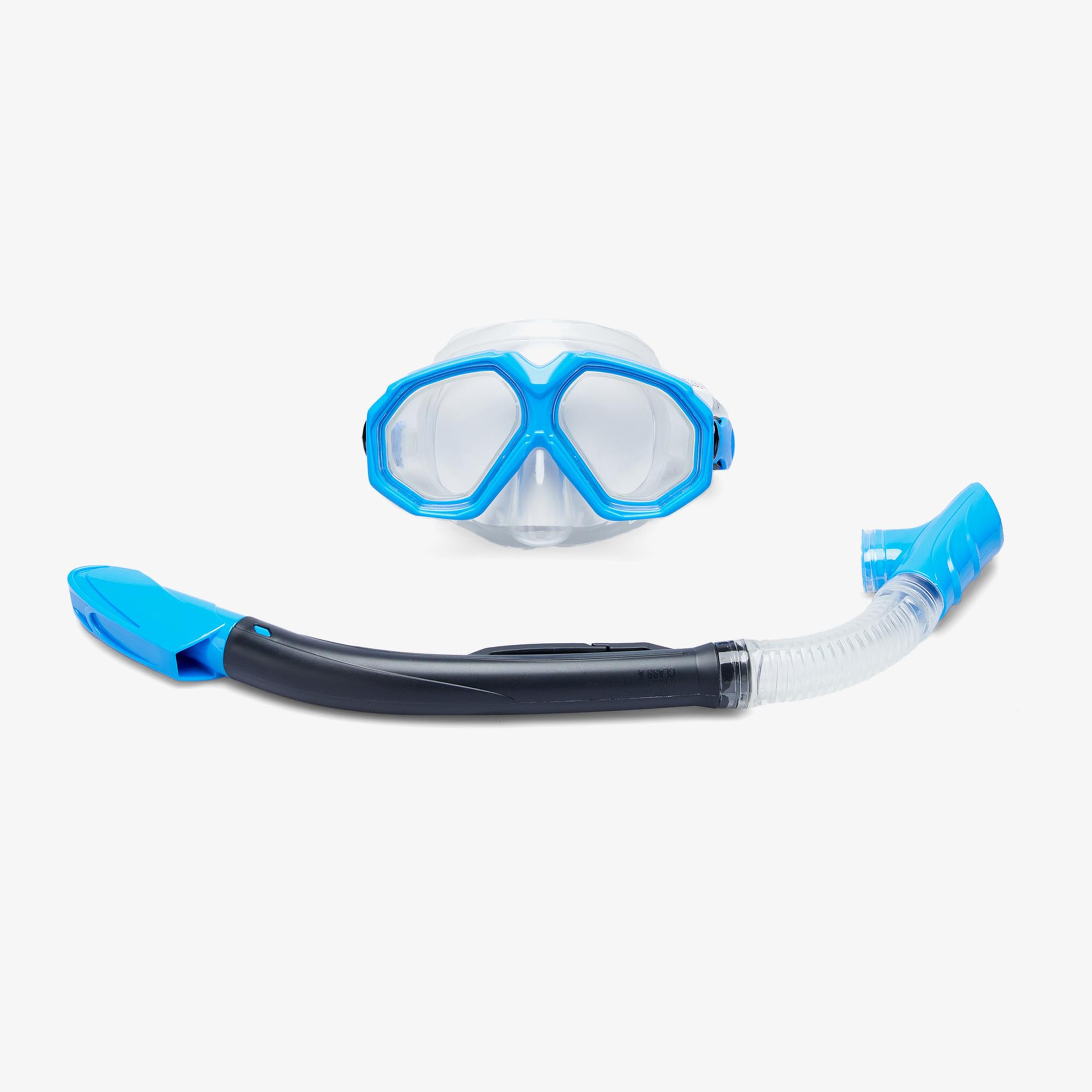 Speedo Dual Lenses Unisex Mavi Maske Şnorkel