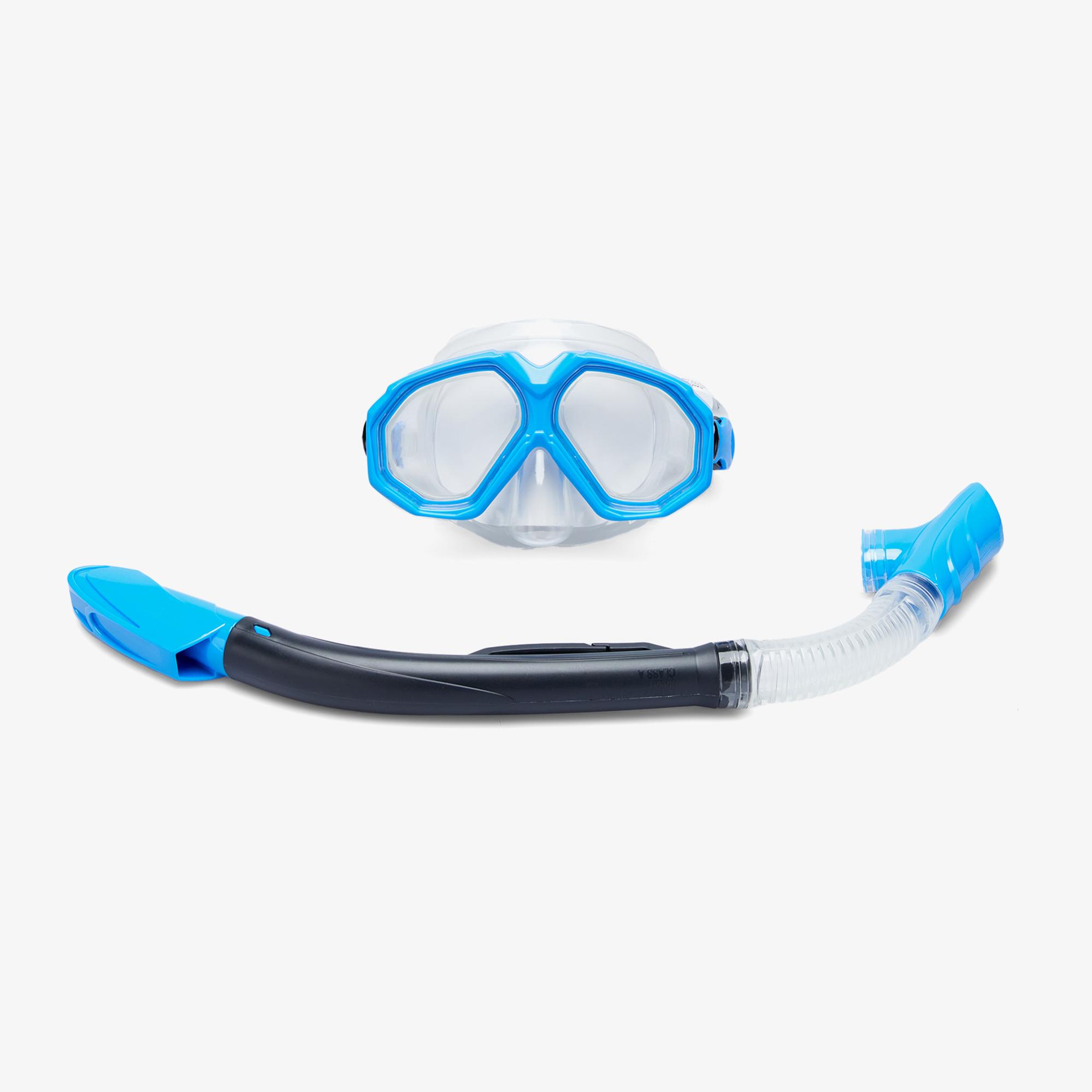 Speedo Dual Lenses Unisex Mavi Maske Şnorkel