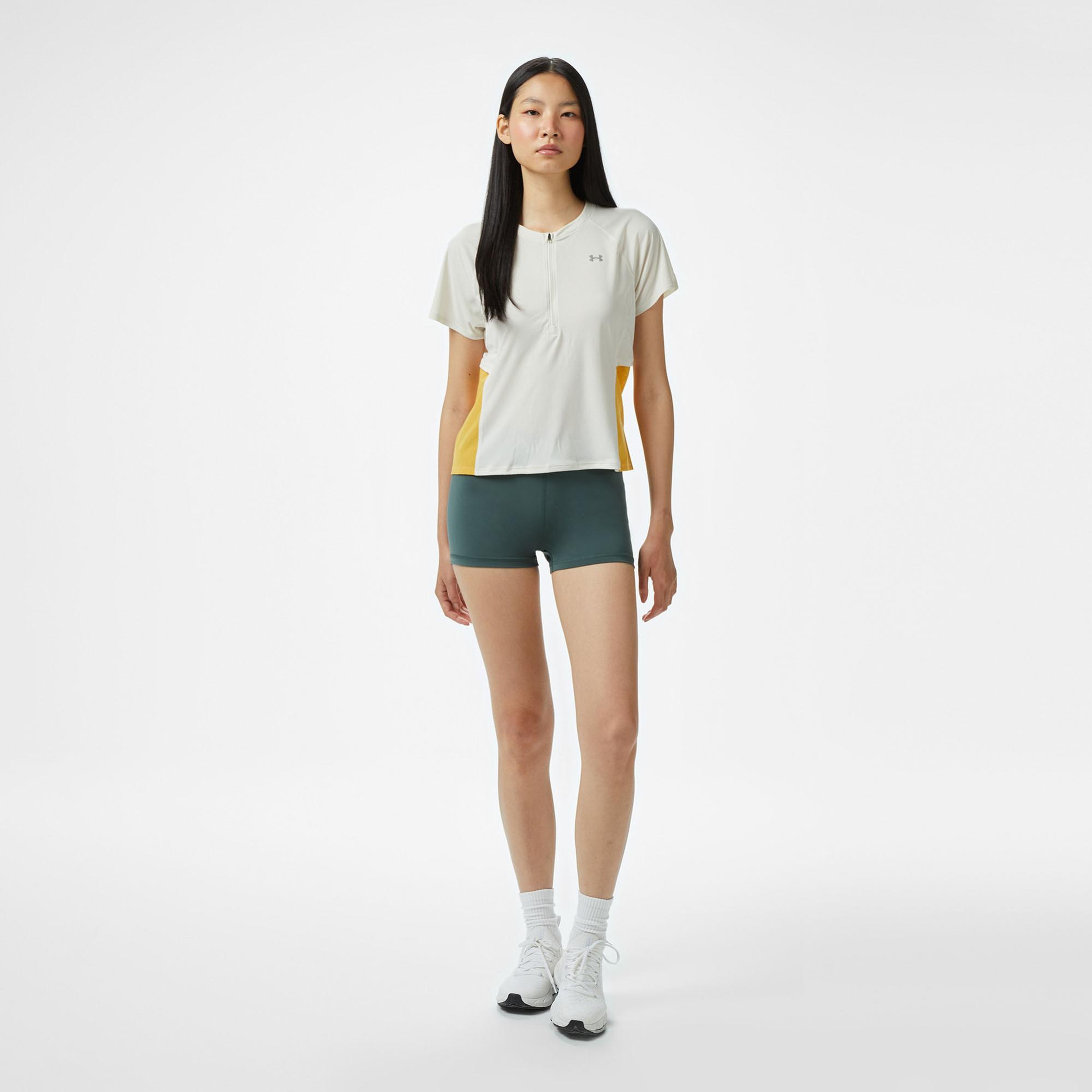 Under Armour Trail Run Kadın Beyaz Koşu T-Shirt