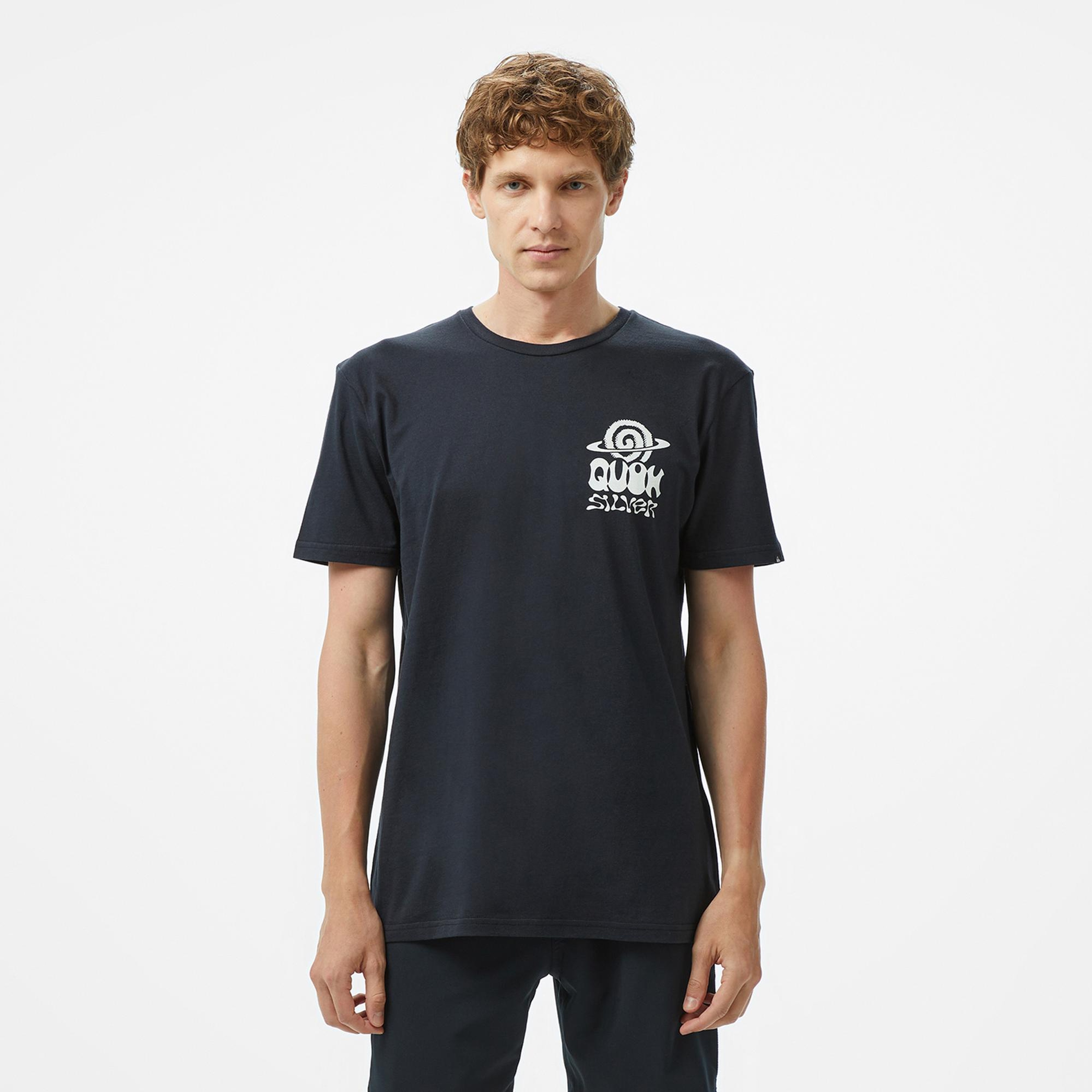 Quiksilver Ev Cosmic Vibrations Ss Erkek Siyah T-Shirt