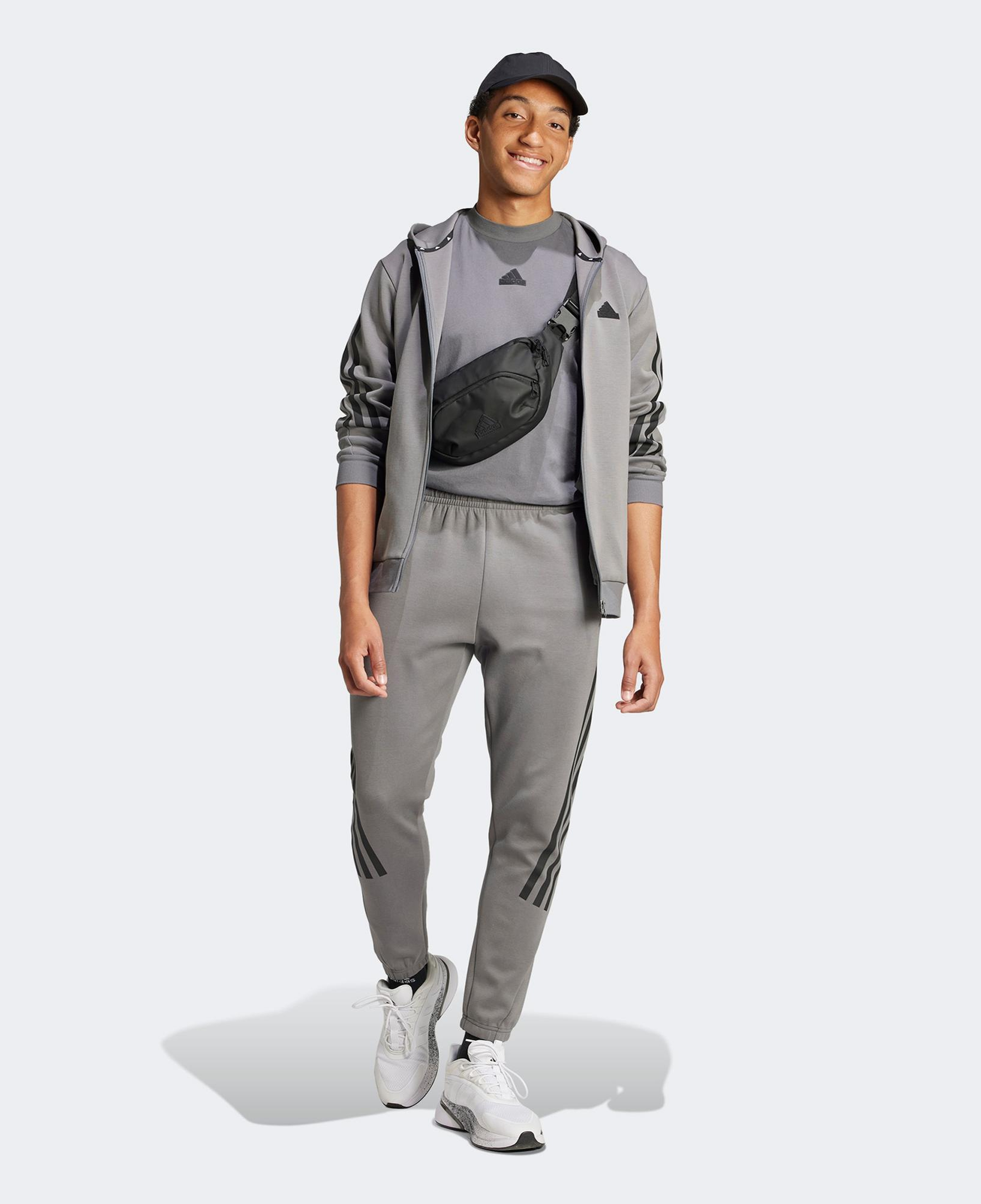 adidas Future Icons 3S Erkek Gri Günlük Sweatshirt