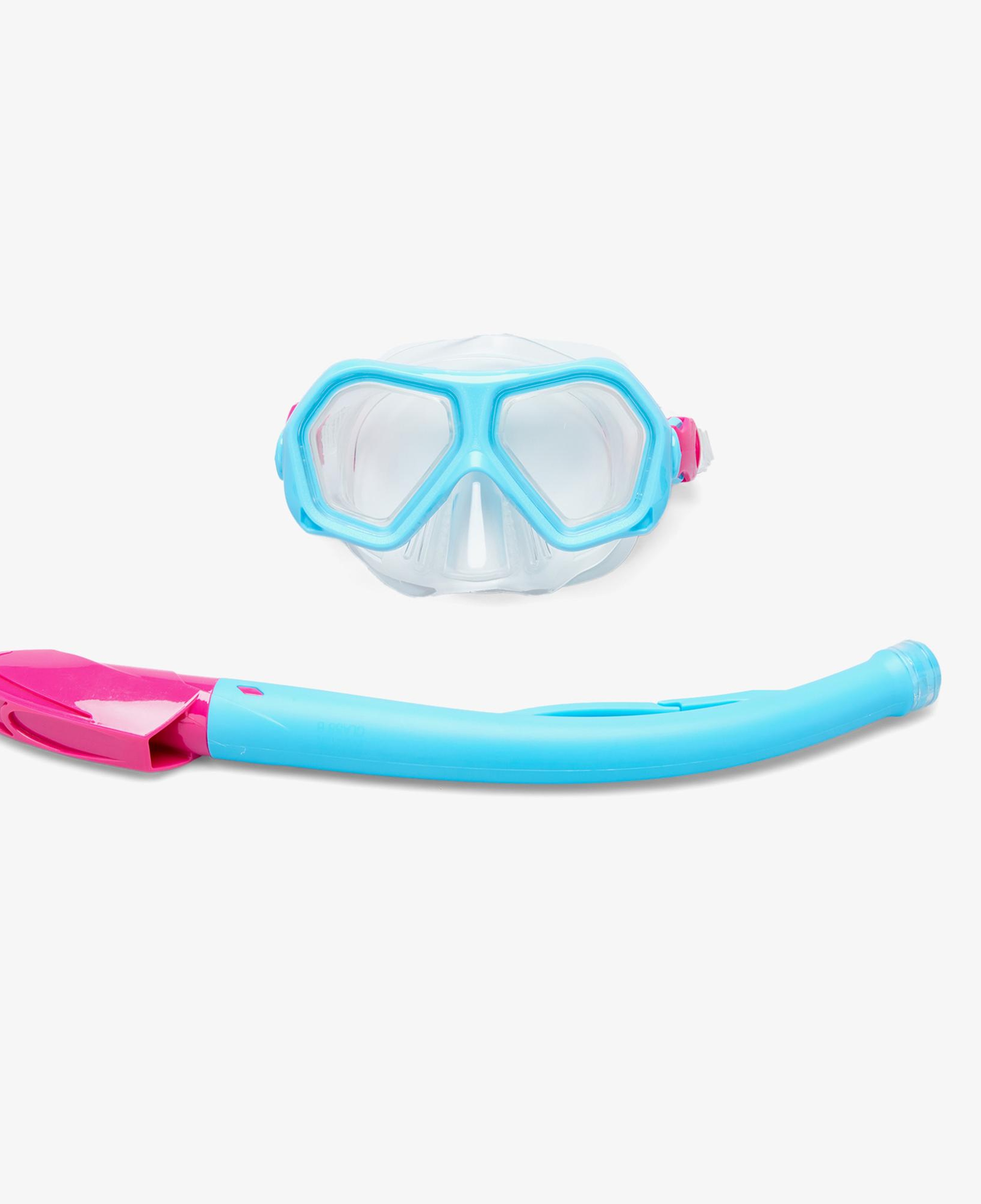 Speedo Ju Dual Lenses Çocuk Mavi/Pembe Şnorkel