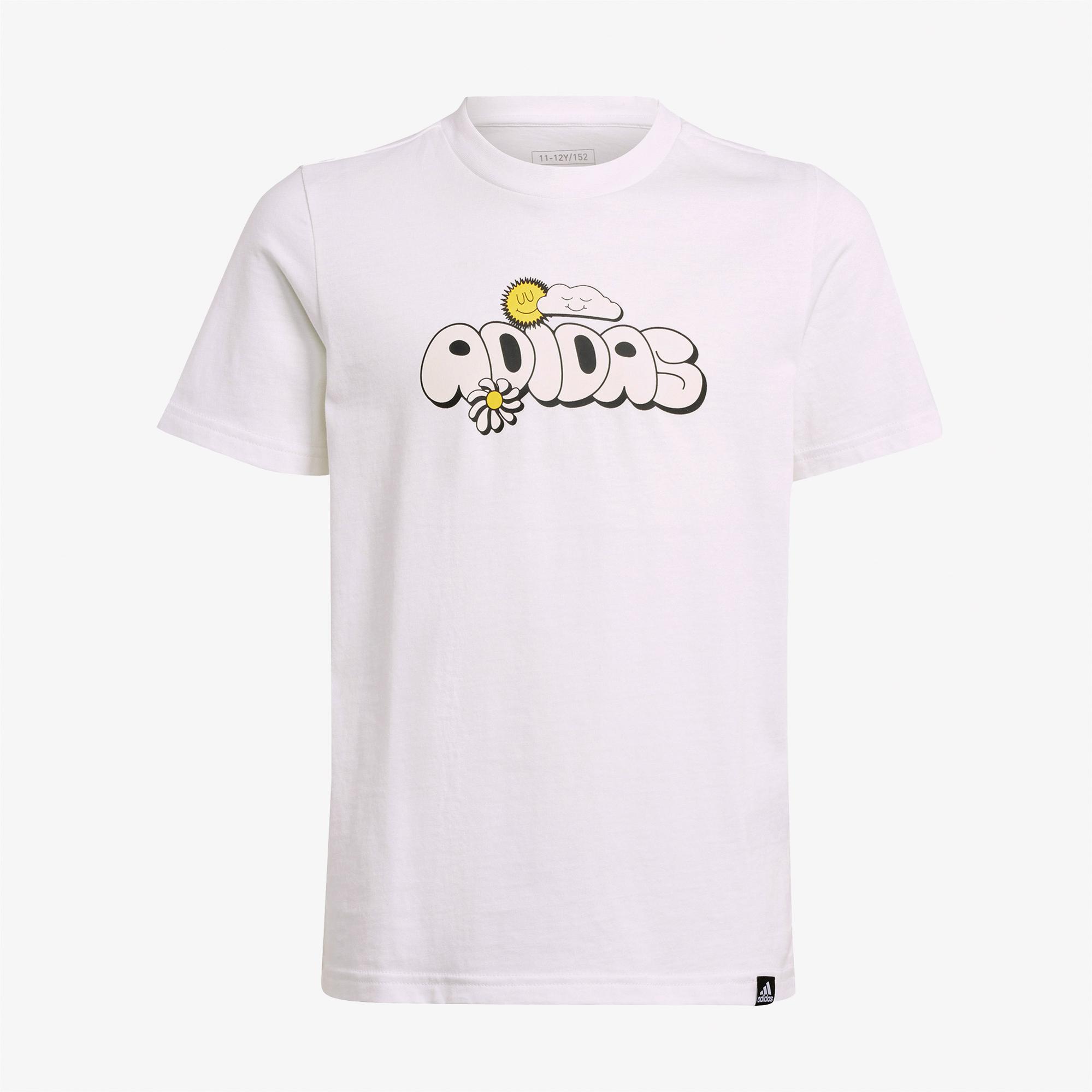 adidas Doodle Pack Çocuk Beyaz Günlük T-Shirt