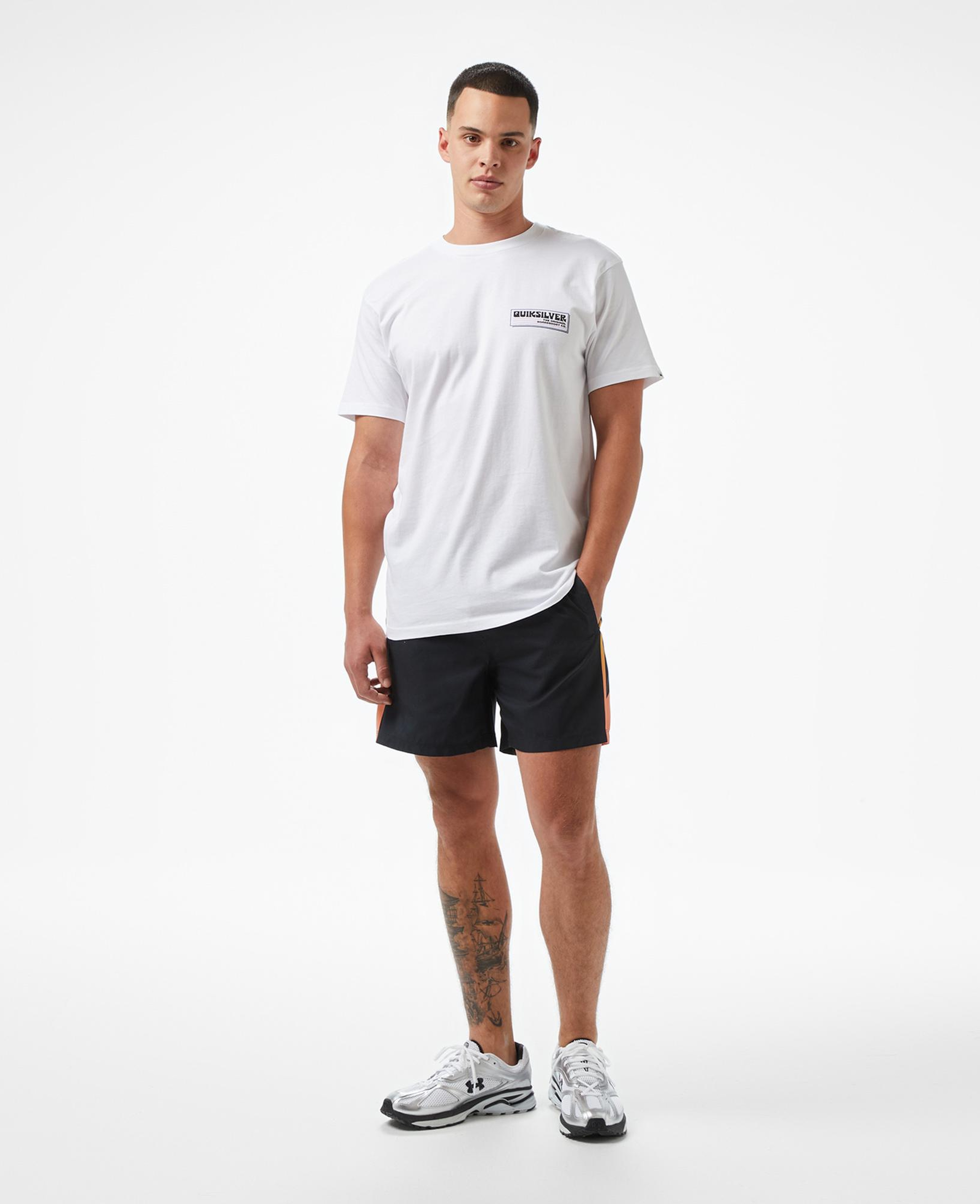 Quiksilver Palm Square Ss Erkek Beyaz T-Shirt
