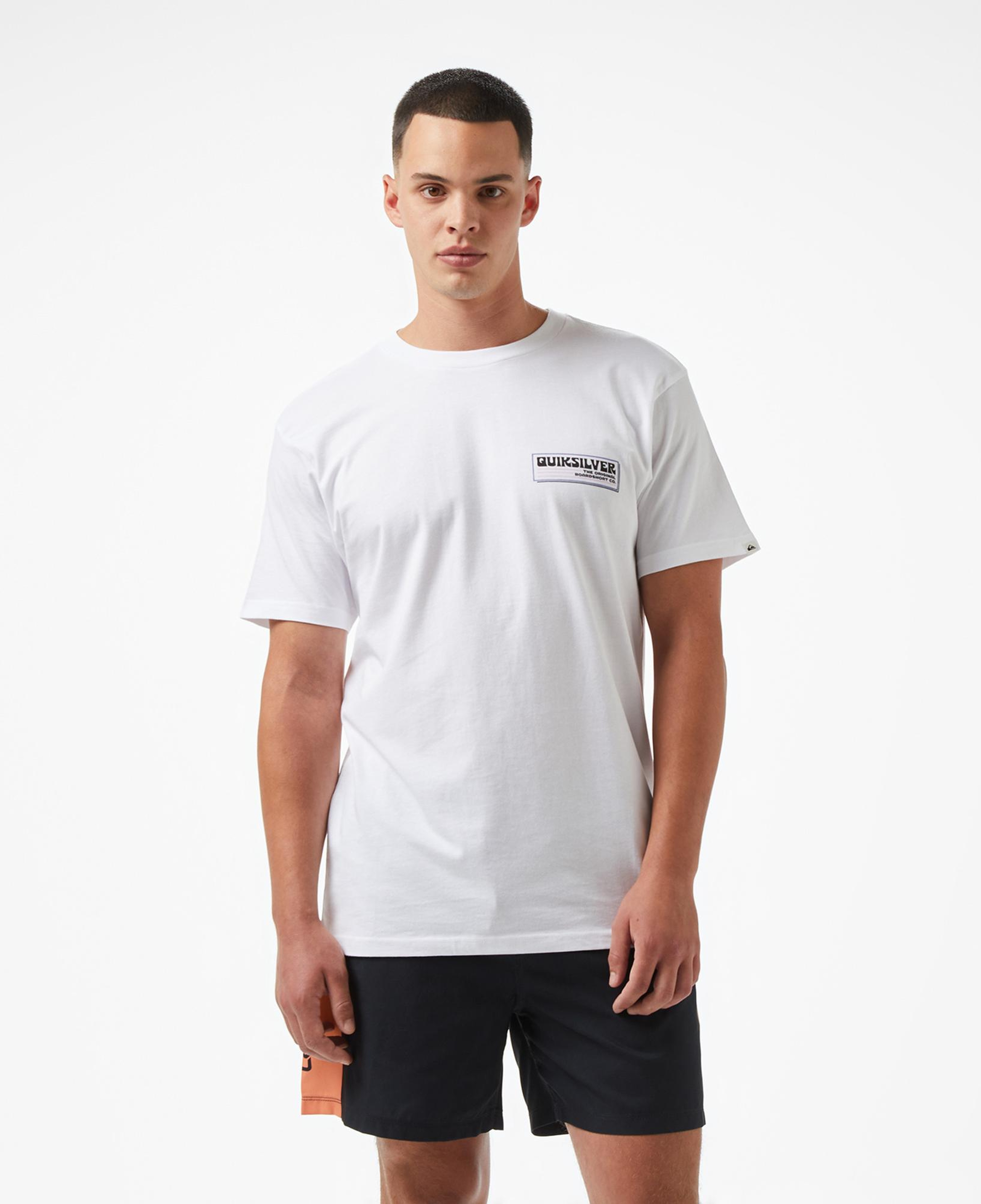 Quiksilver Palm Square Ss Erkek Beyaz T-Shirt