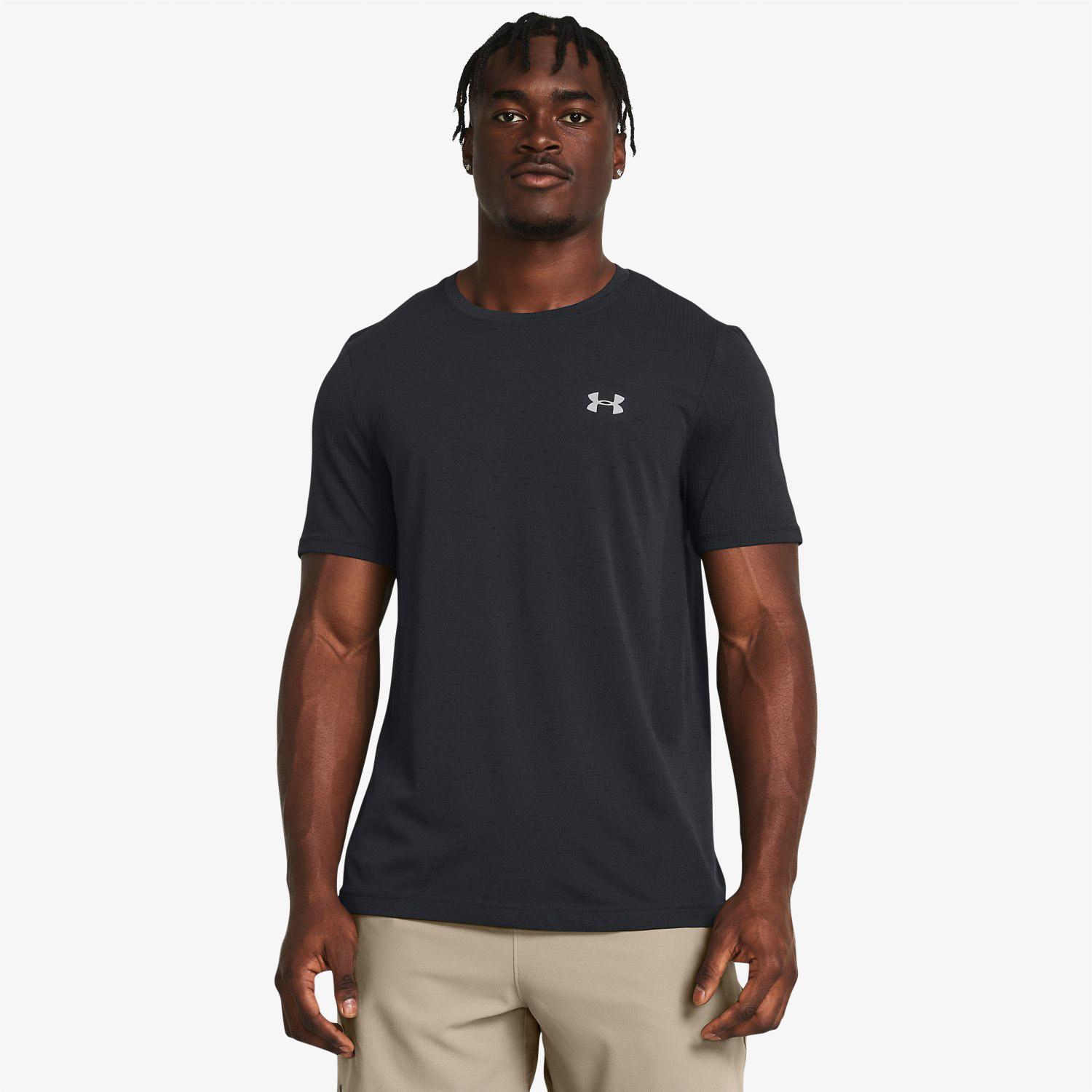 Under Armour Vanish Seamless Ss Erkek Siyah Antrenman T-Shirt