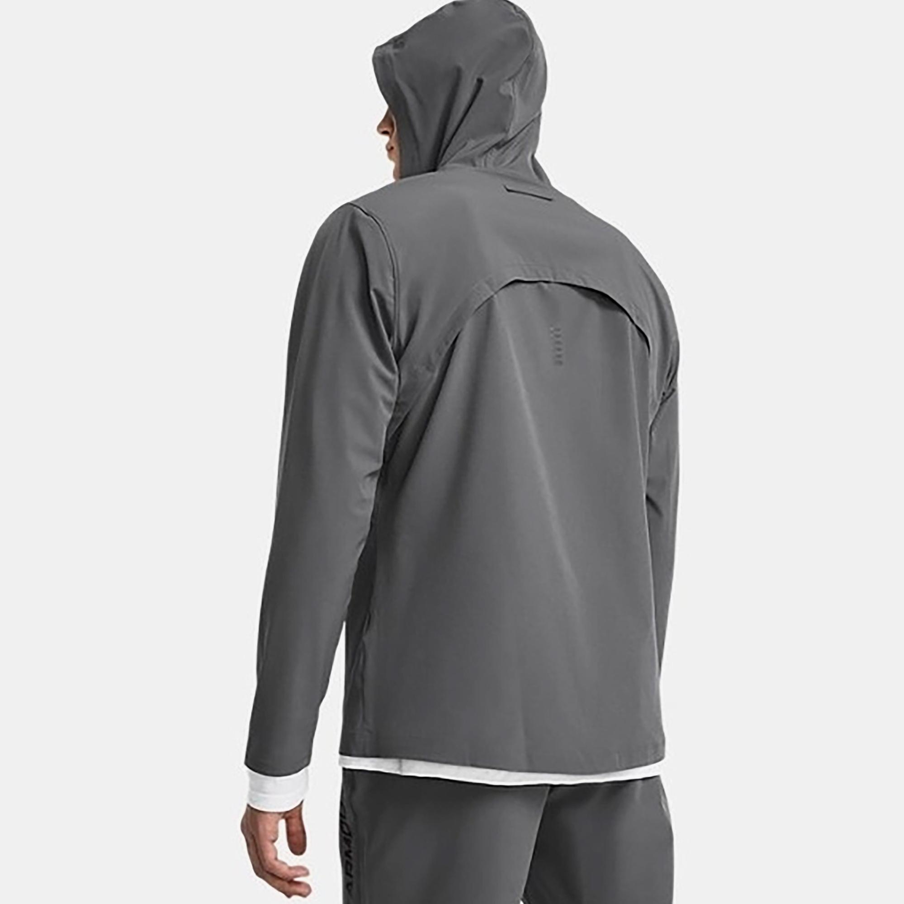 Under Armour Outrun The Erkek Gri Koşu Ceketi