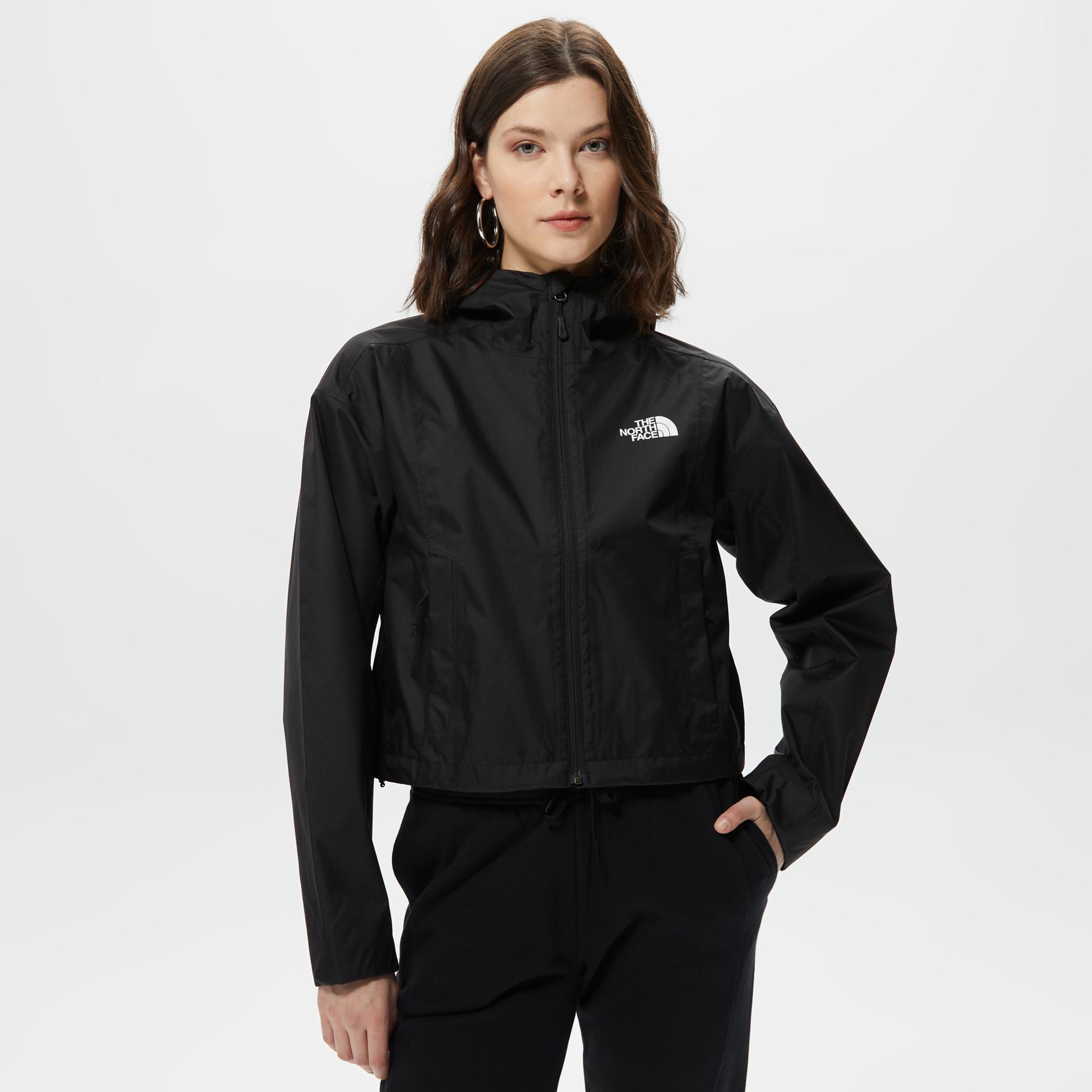 The North Face Cropped Quest Kadın Siyah Outdoor Ceket