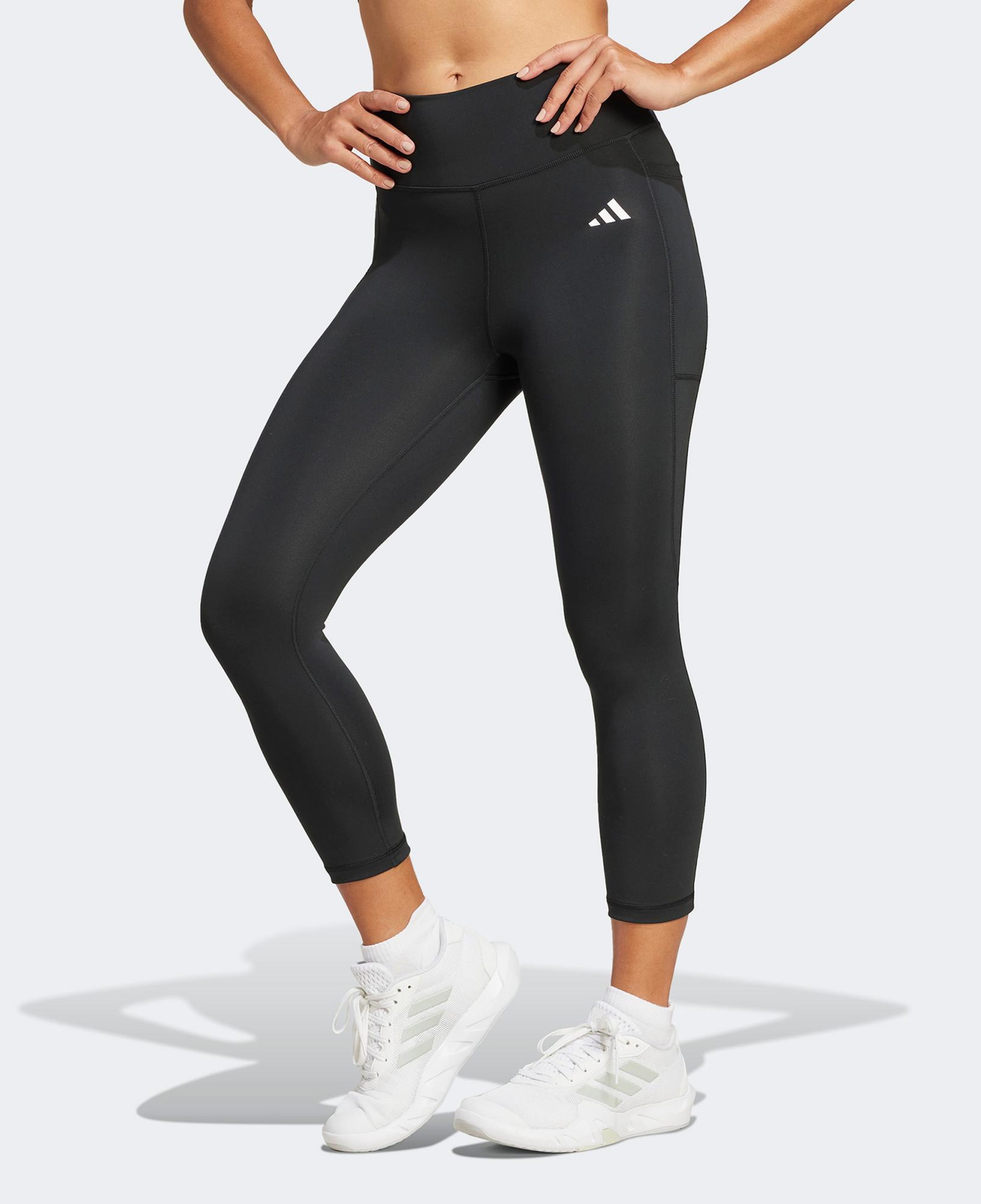 adidas Optime Essentials Stash 3/4 Kadın Siyah Antrenman Taytı