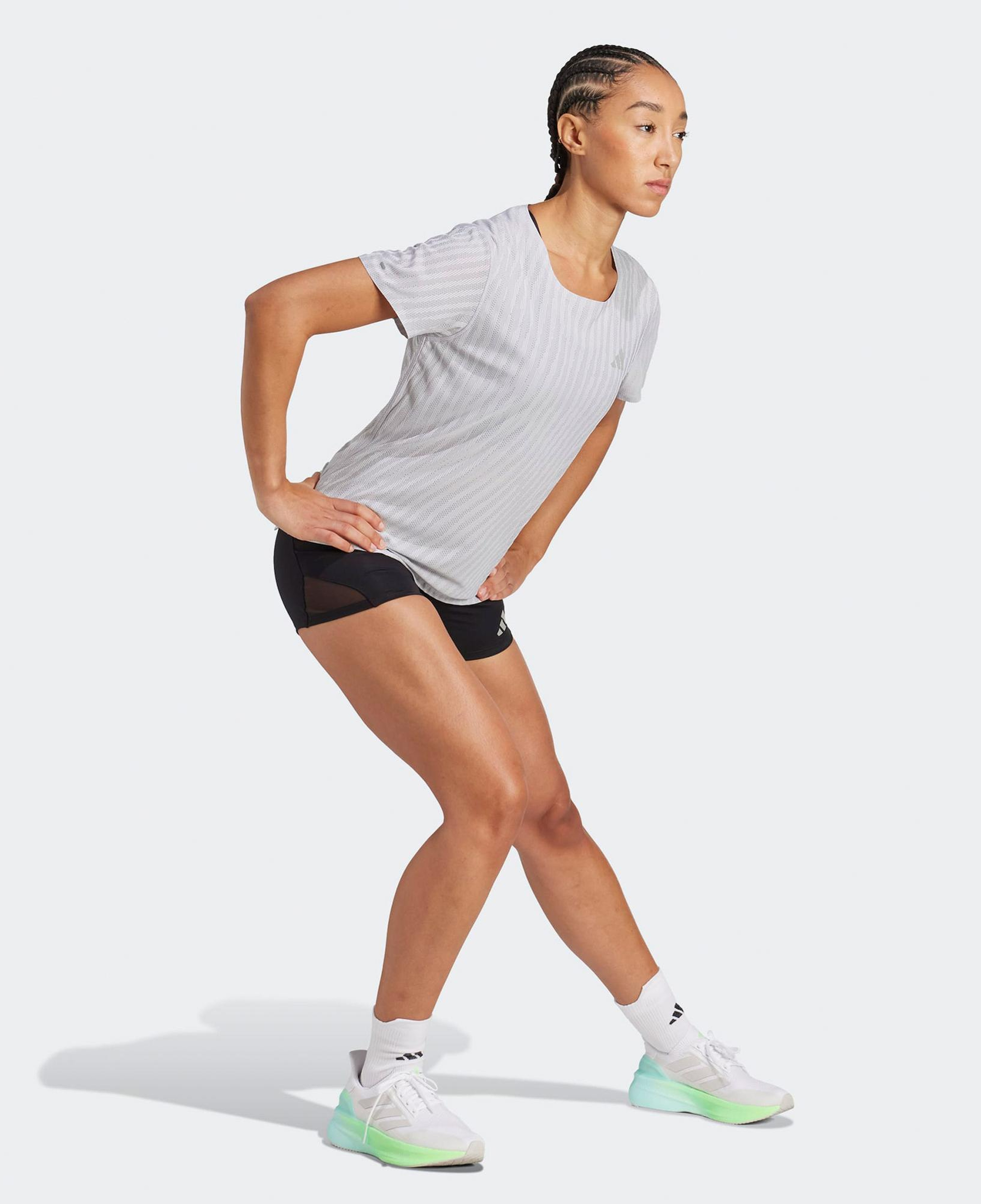 adidas Adi365 Running Climacool+ Kadın Gri Koşu T-Shirt