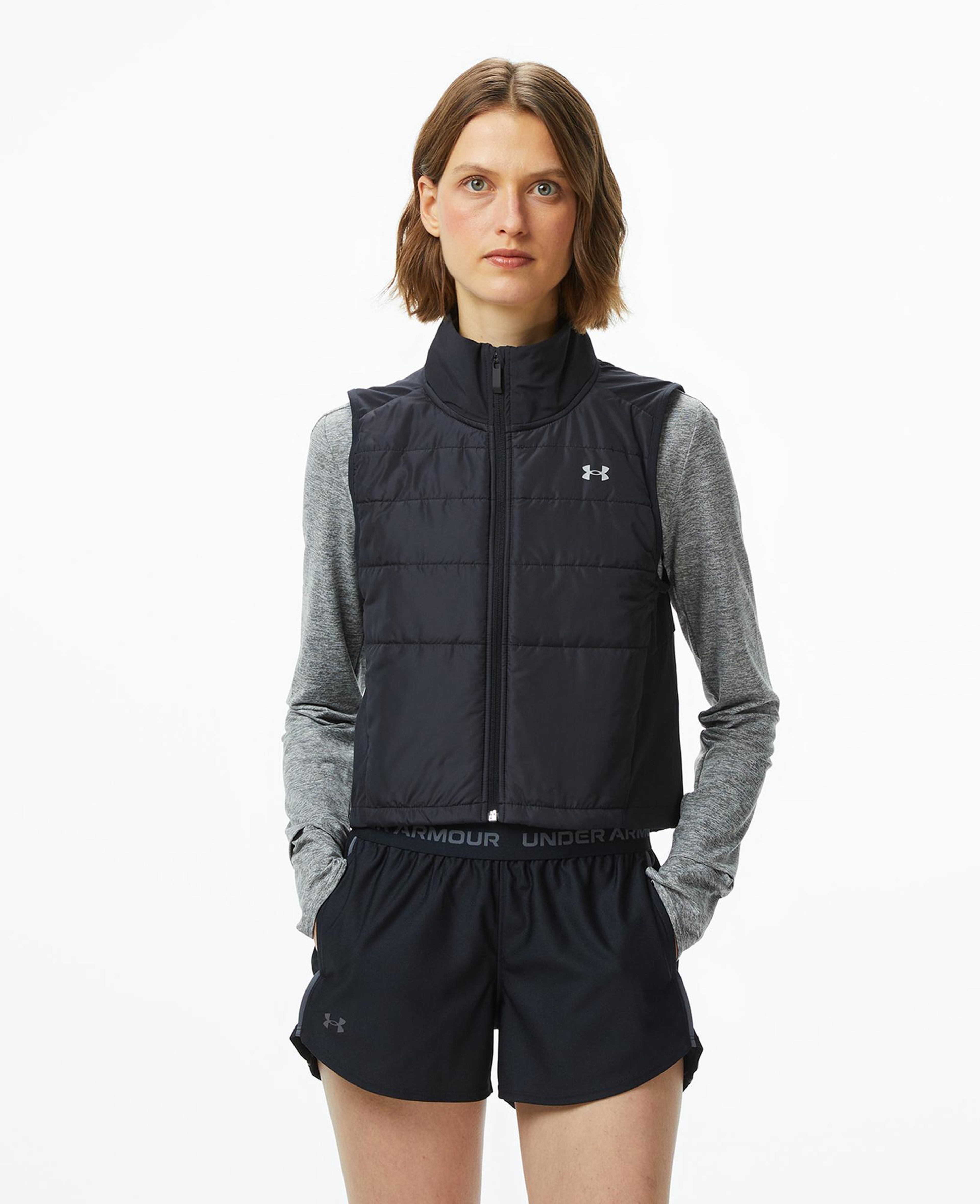 Under Armour Launch Insulated Est Kadın Siyah Koşu Yeleği