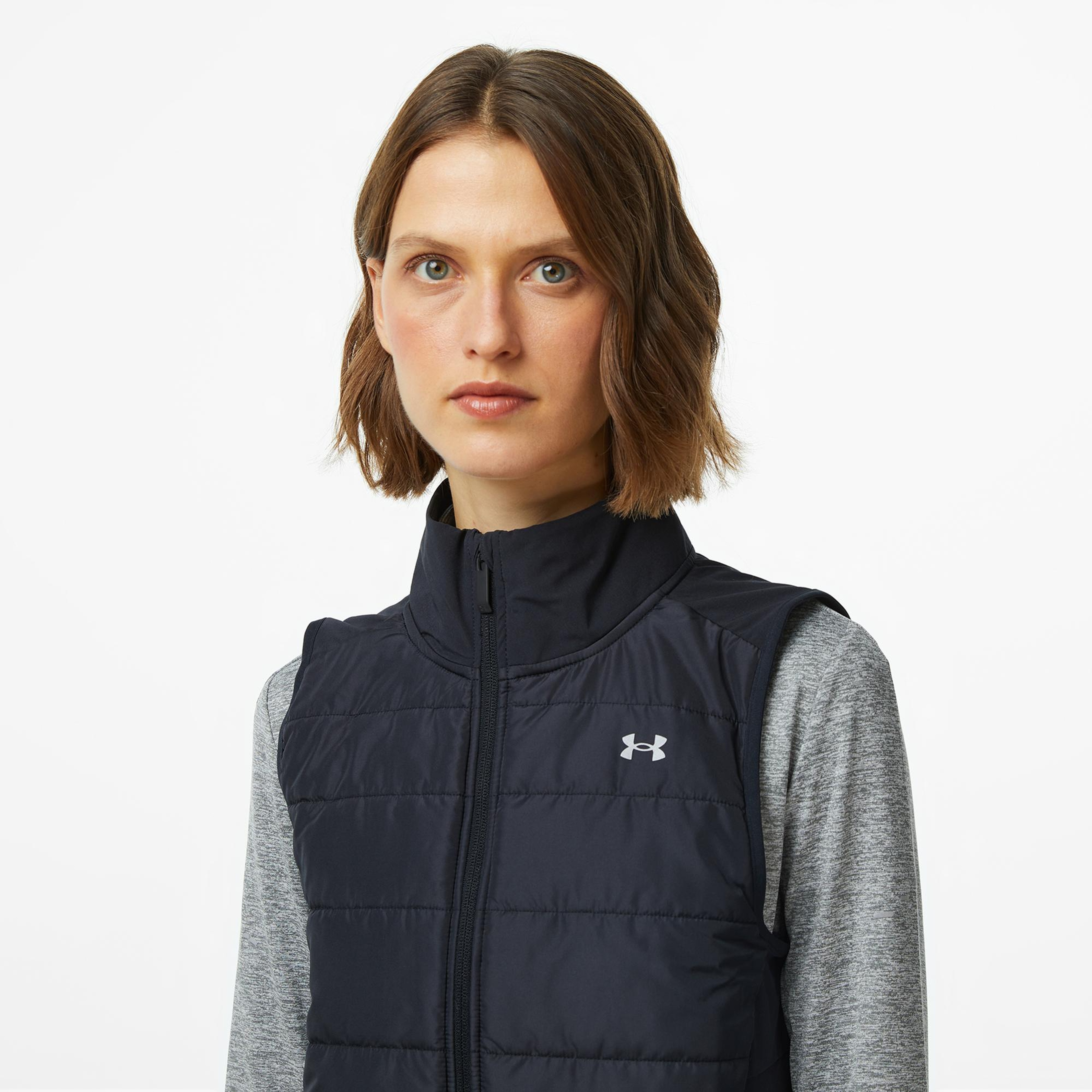 Under Armour Launch Insulated Est Kadın Siyah Koşu Yeleği