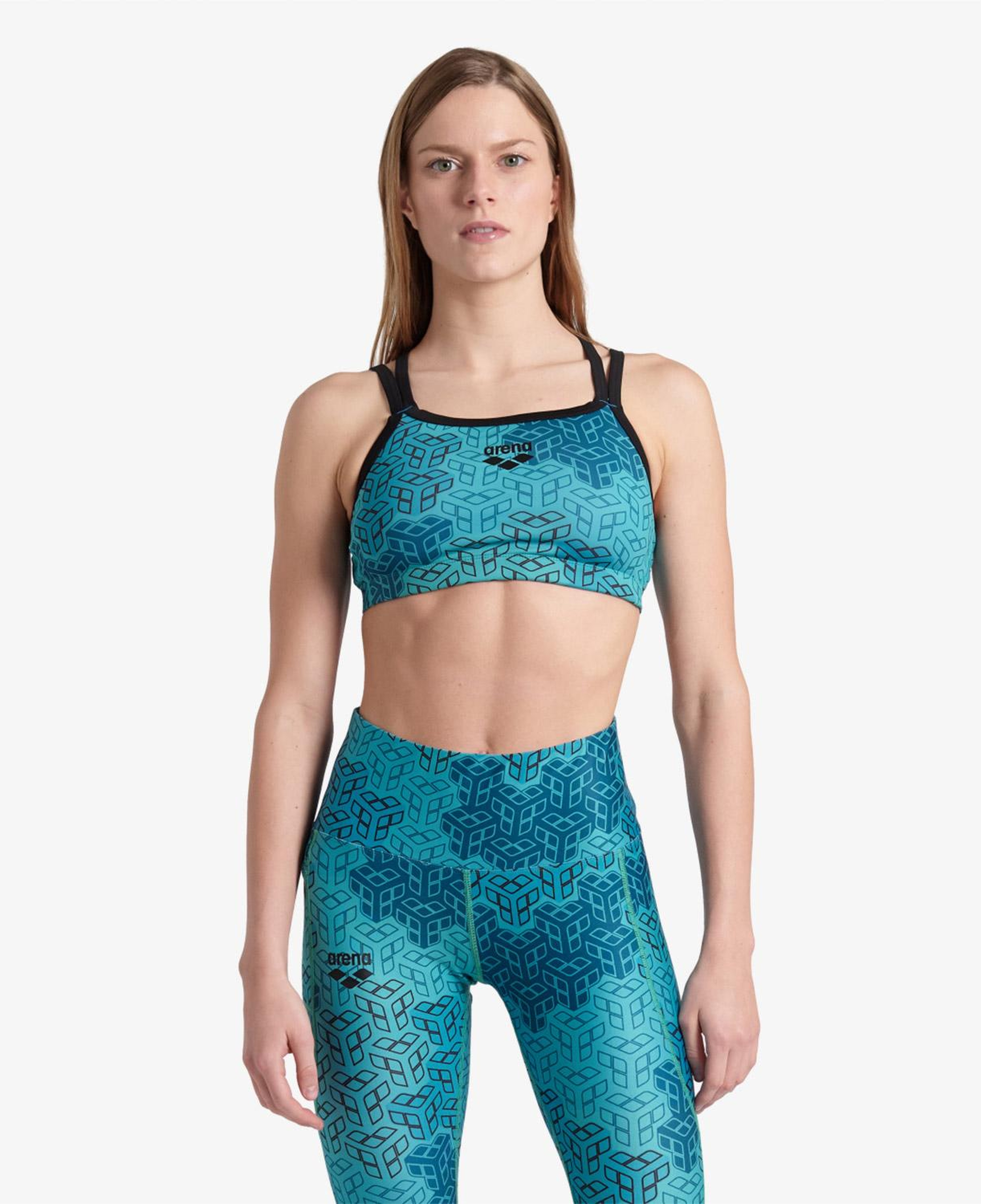 Arena Seamless Tank Kadın Mavi Bra