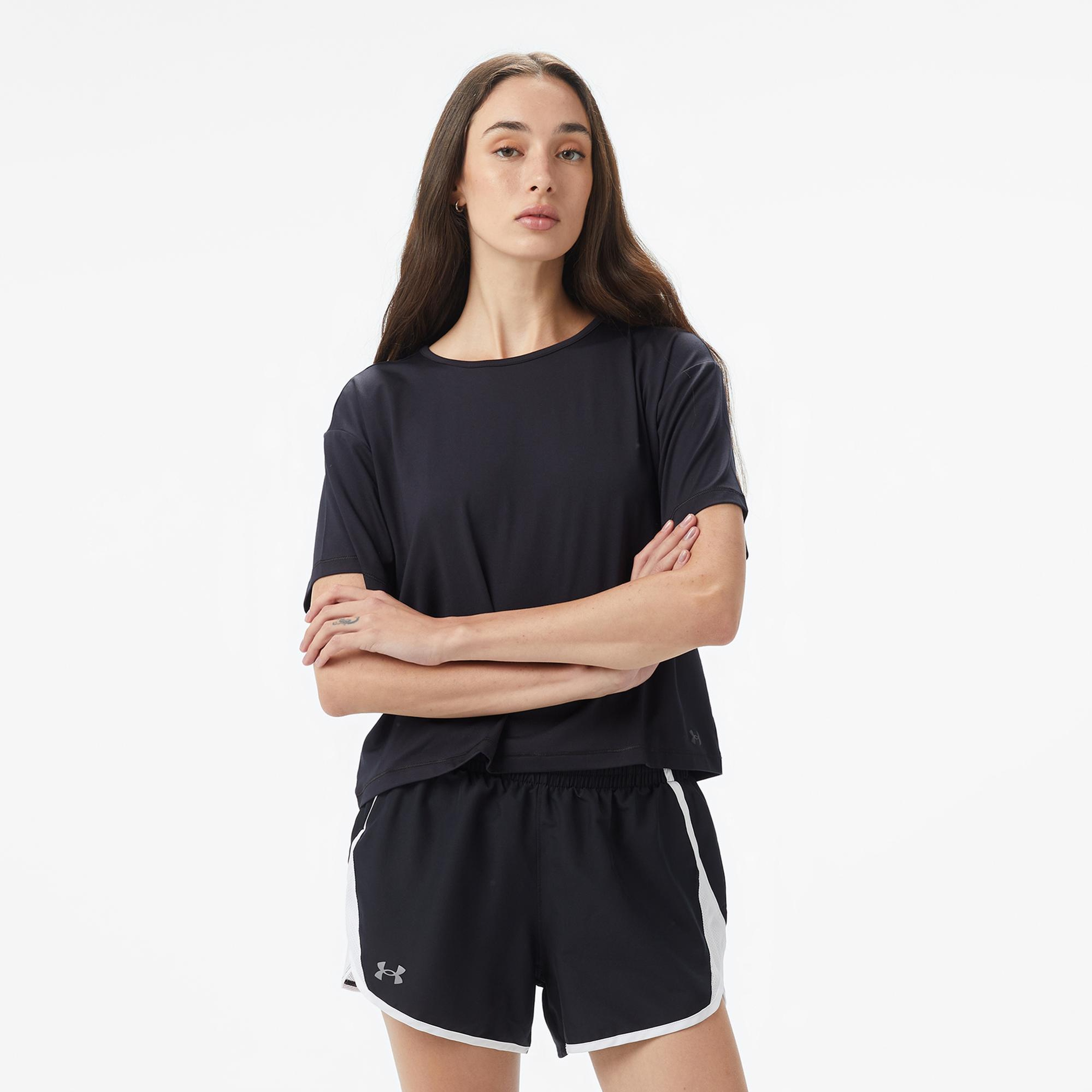 Under Armour Motion Ss Kadın Siyah T-Shirt