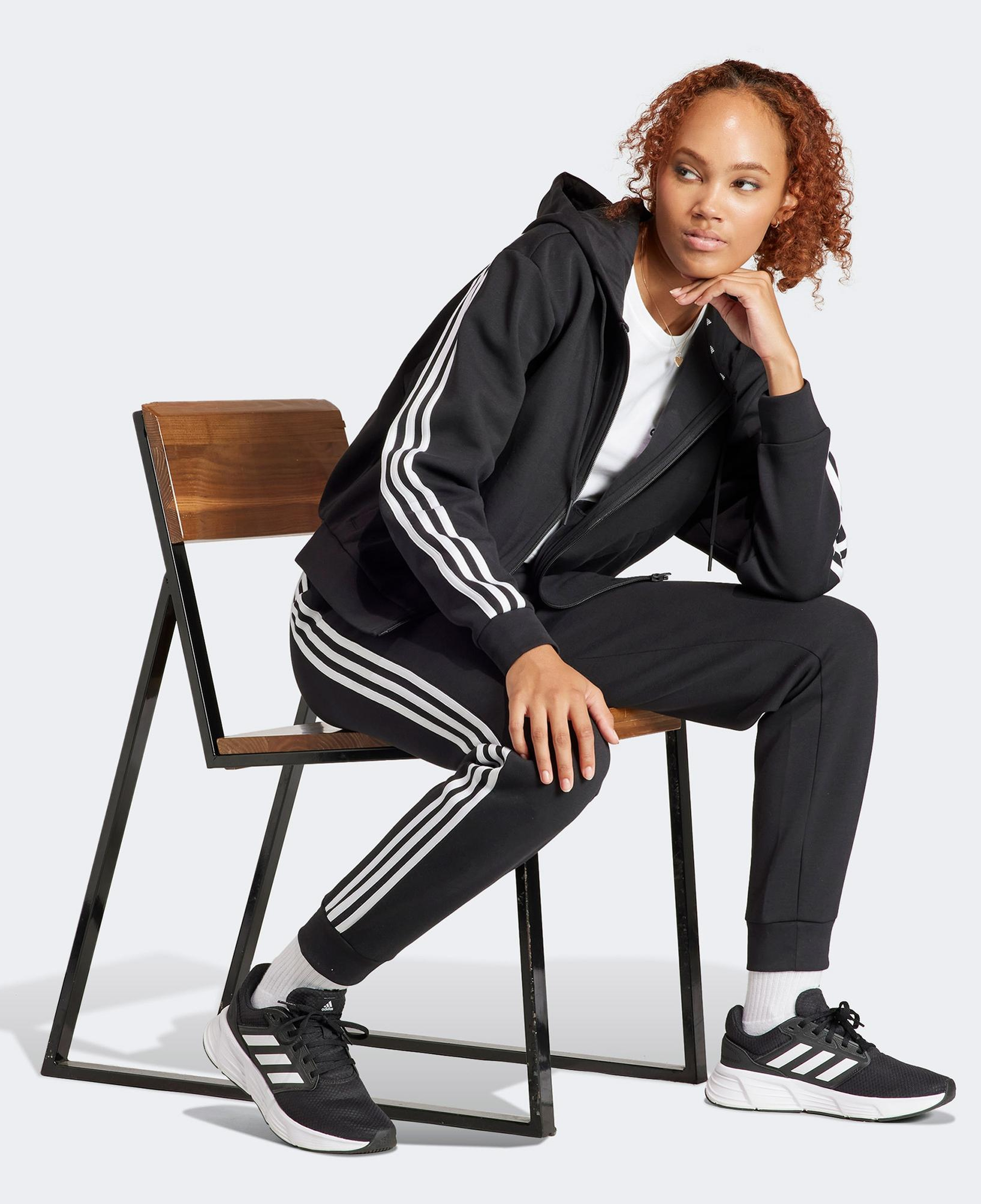 adidas Future Icons 3 Stripes Kadın Siyah Günlük Eşofman Altı