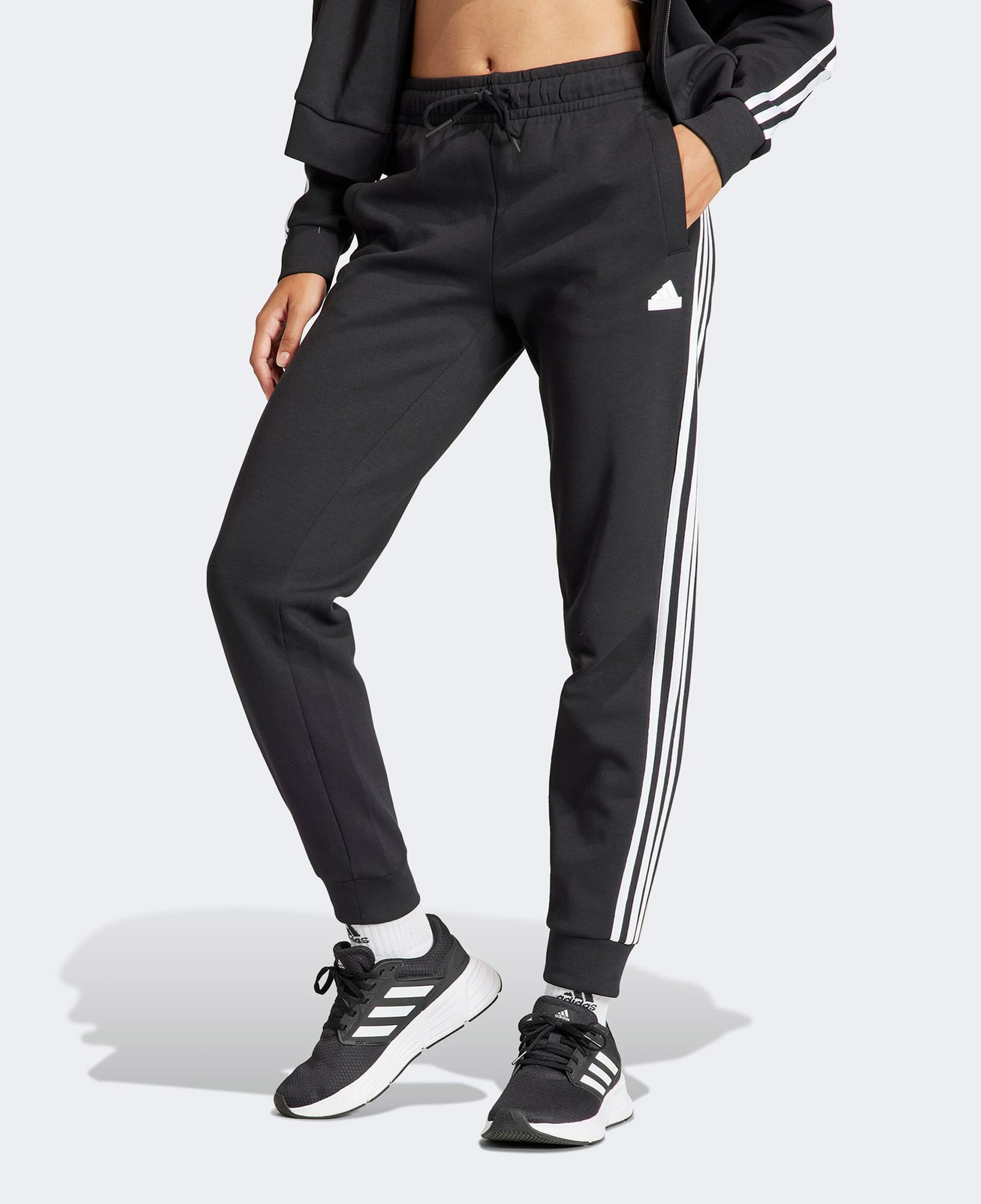 adidas Future Icons 3 Stripes Kadın Siyah Günlük Eşofman Altı