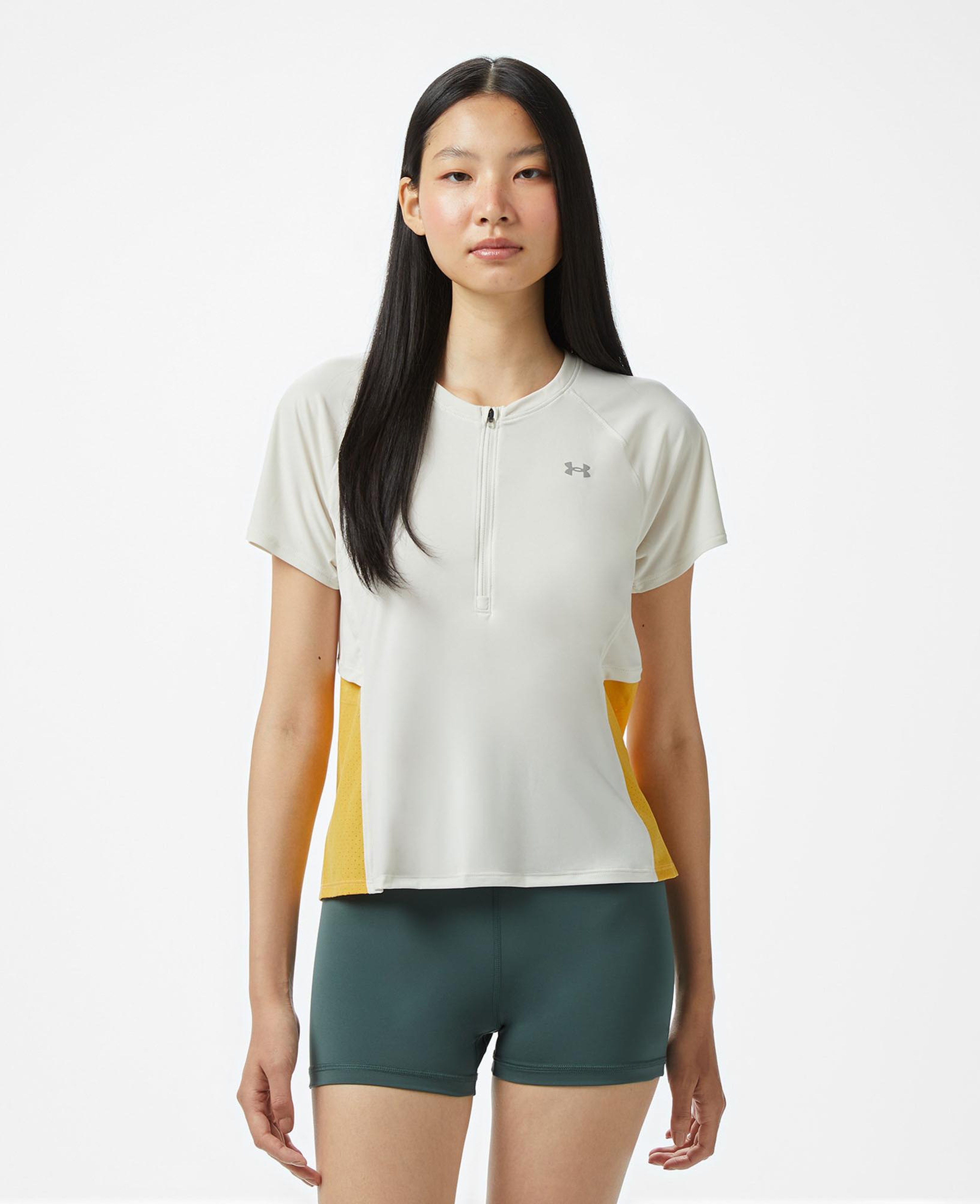 Under Armour Trail Run Kadın Beyaz Koşu T-Shirt