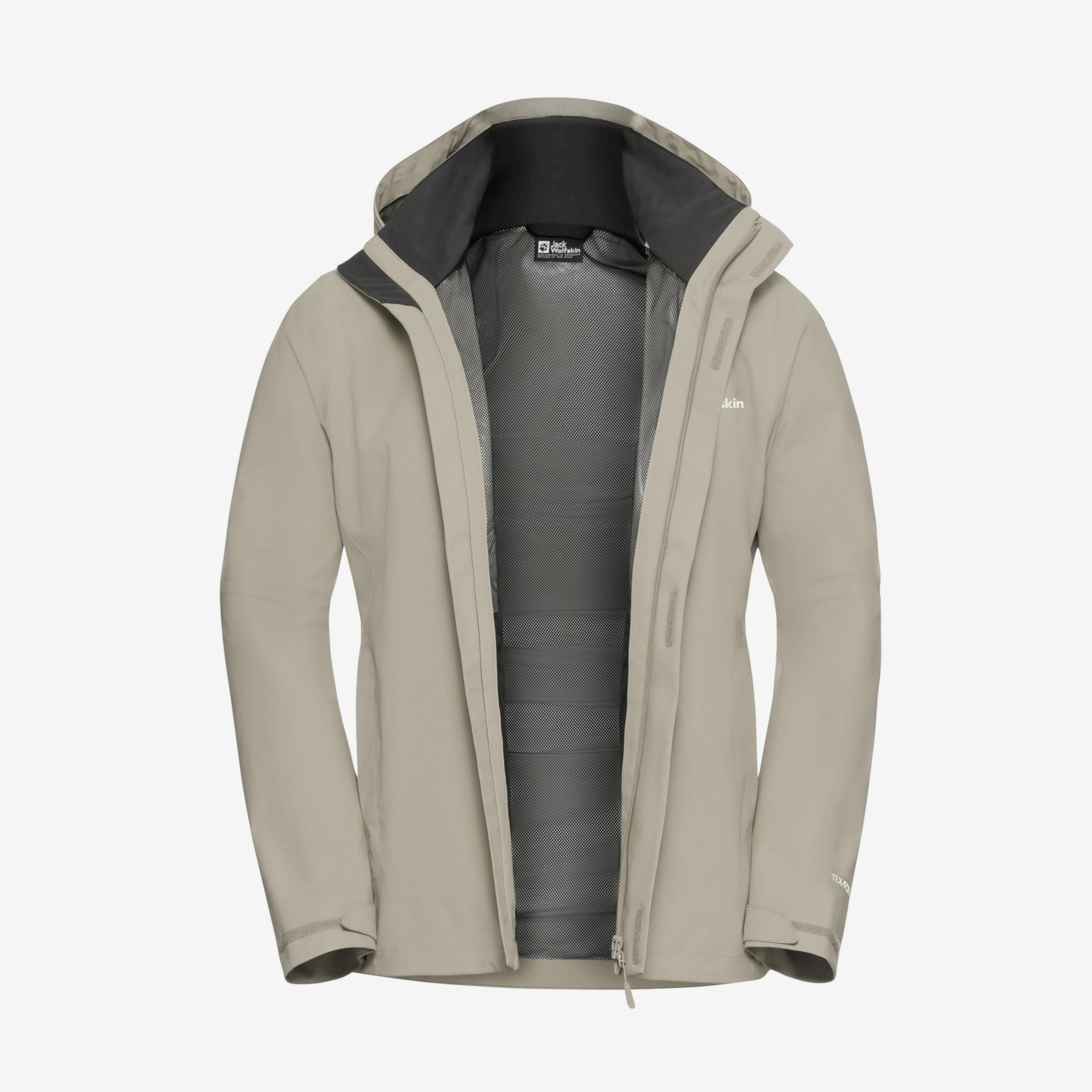 Jack Wolfskin Trailtime 2L Erkek Krem Outdoor Ceket