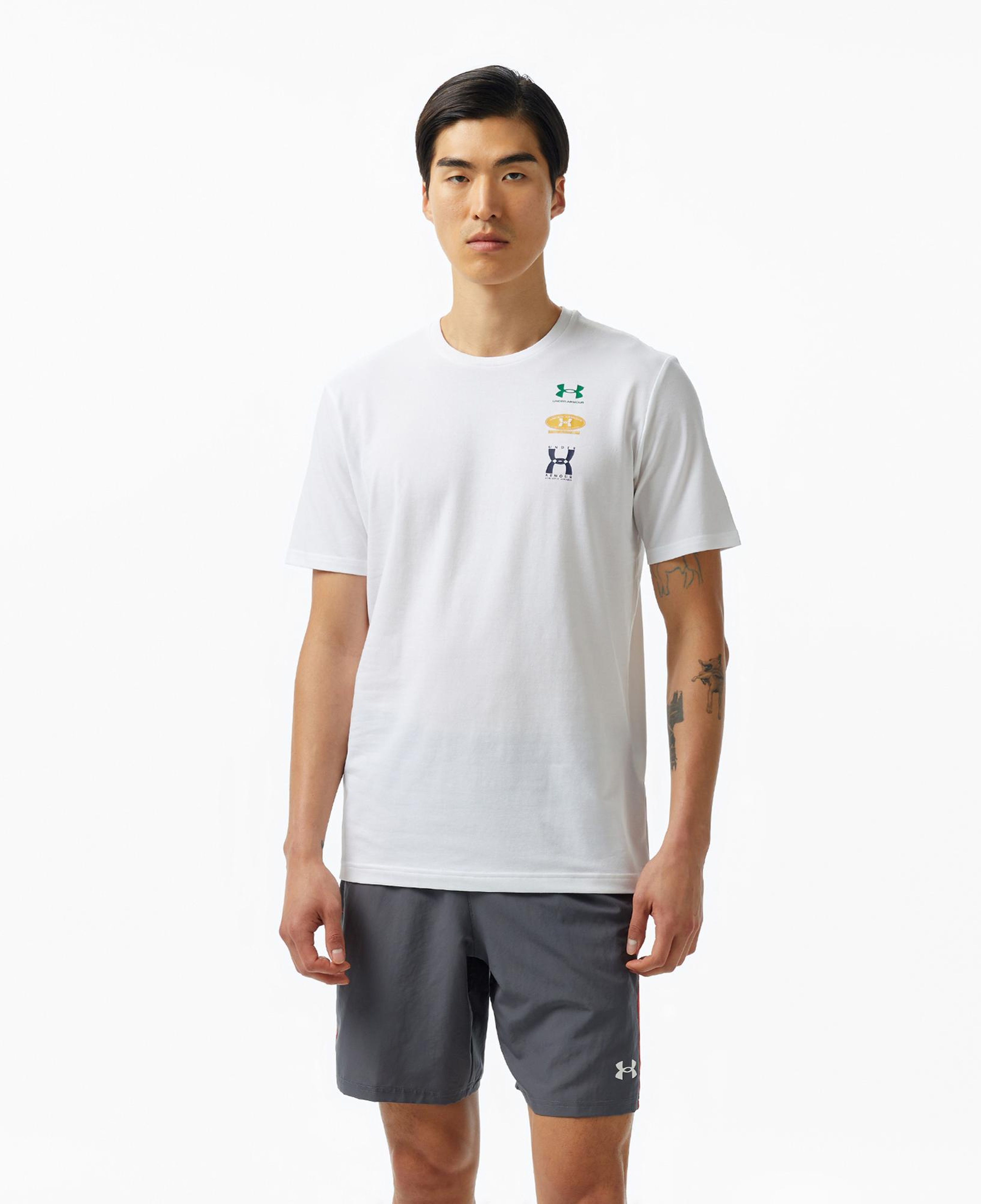 Under Armour Evol 60/40s Logo Erkek Gri T-Shirt